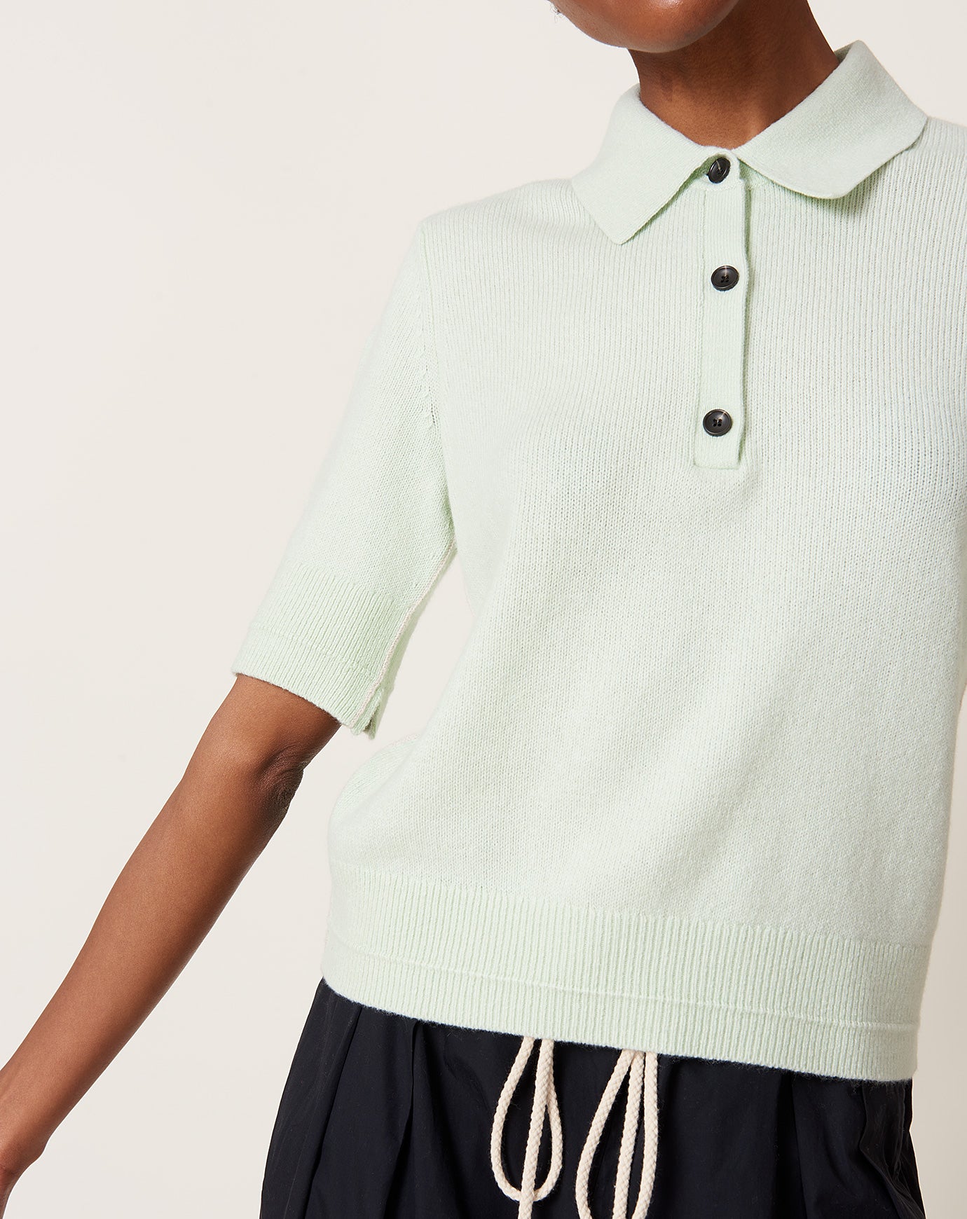 Maria McManus Featherweight Polo in Sea Glass