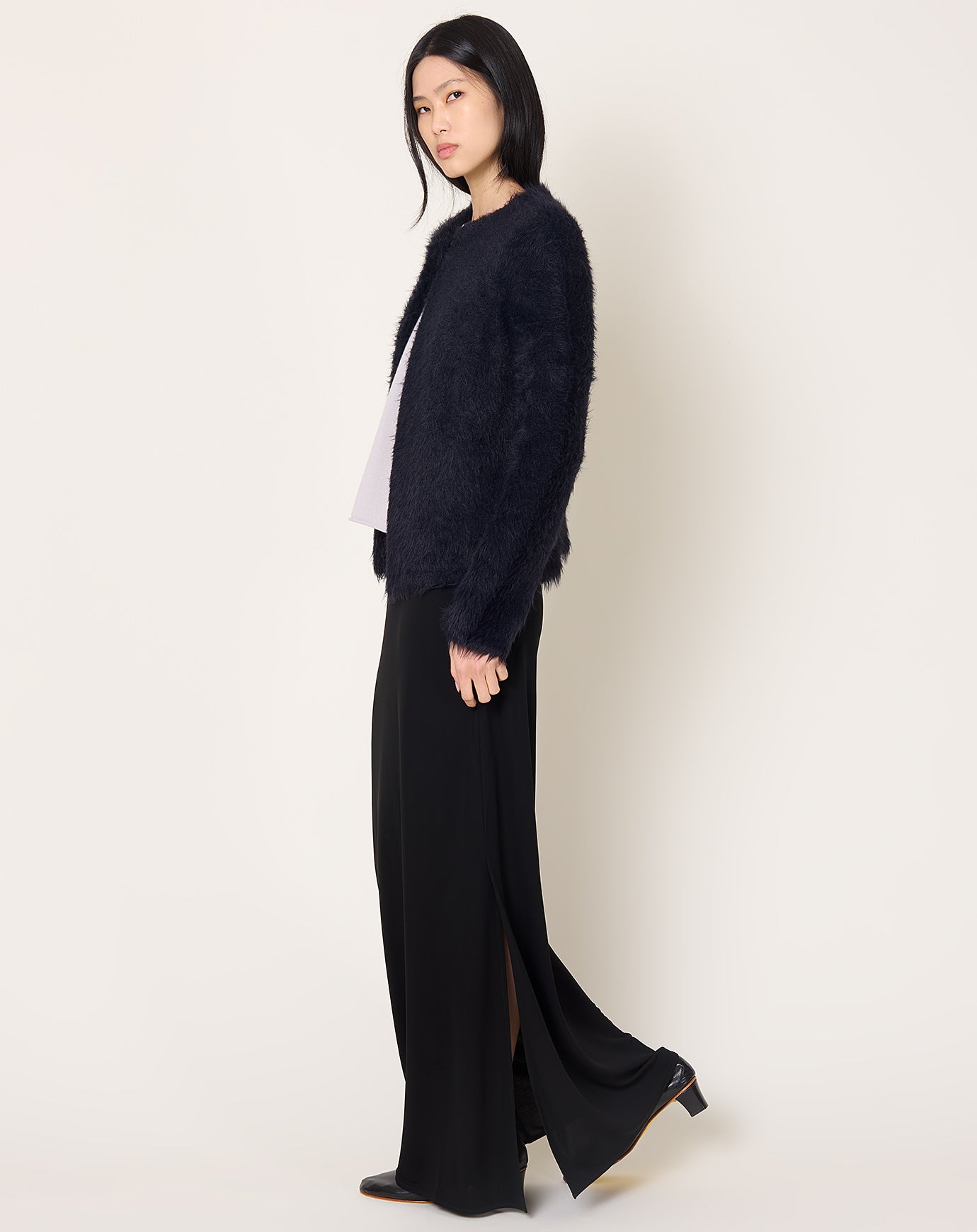 Maria McManus Furry Bolero in Midnight