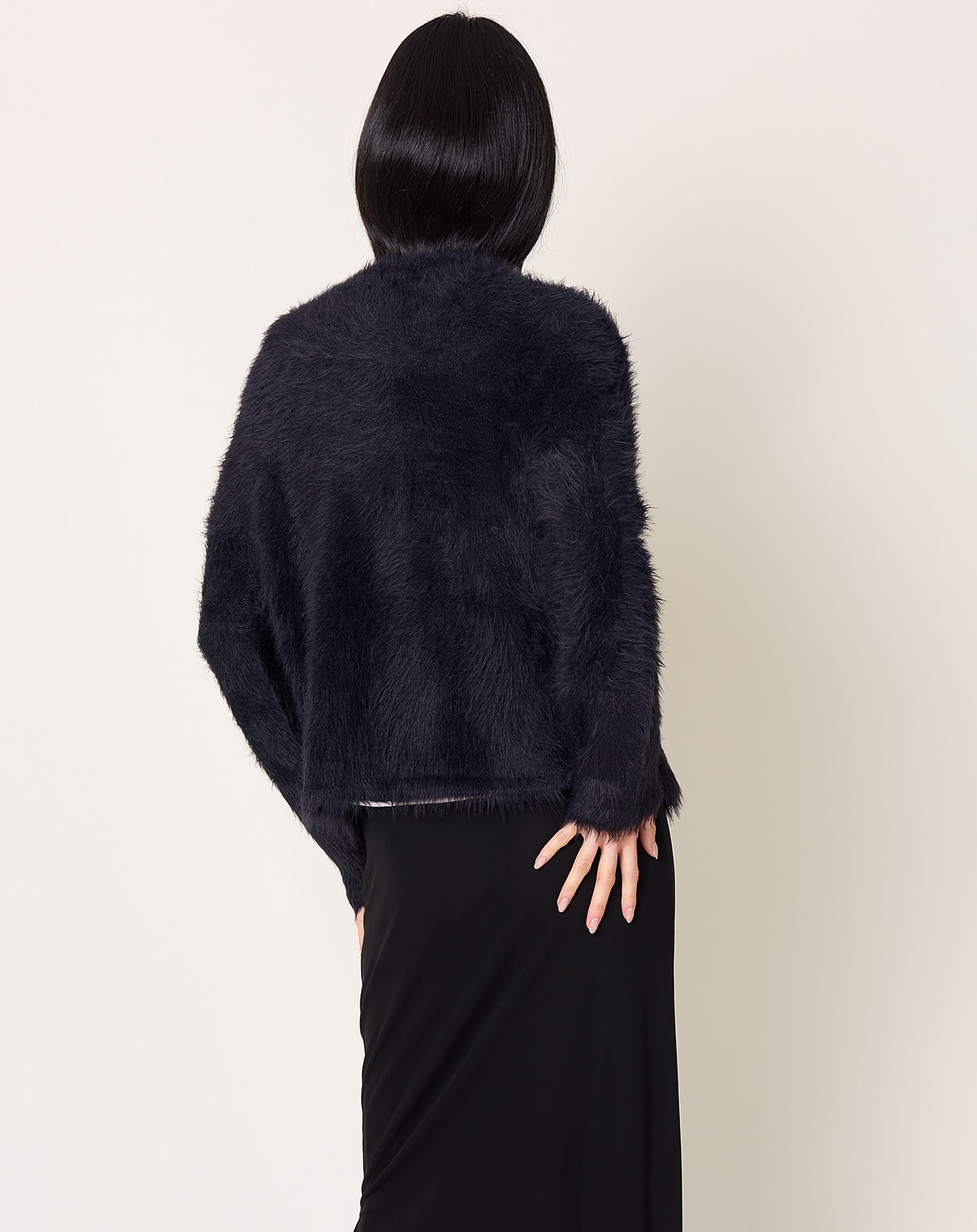 Maria McManus Furry Bolero in Midnight