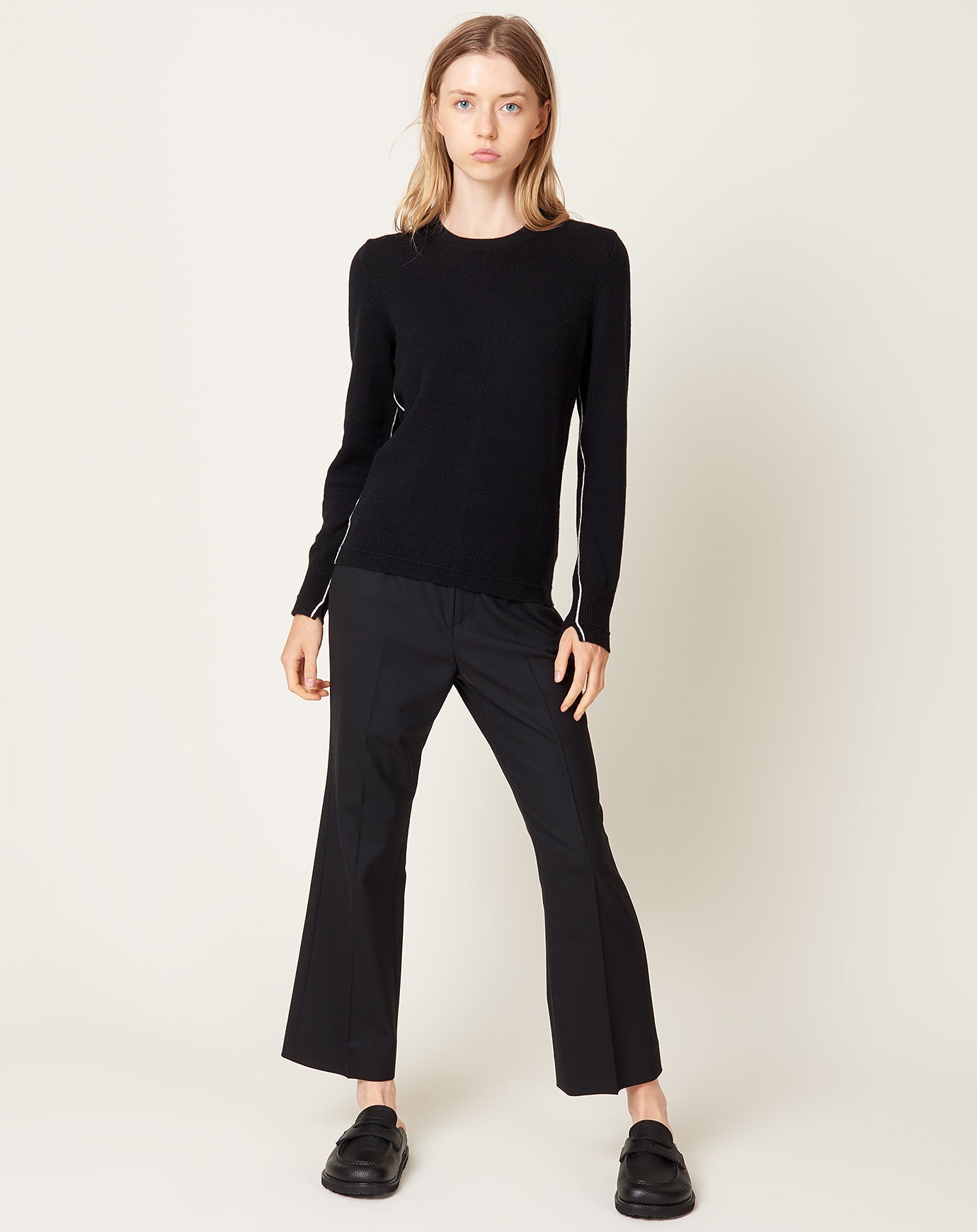 Maria McManus High Waisted Crop Trouser in Black