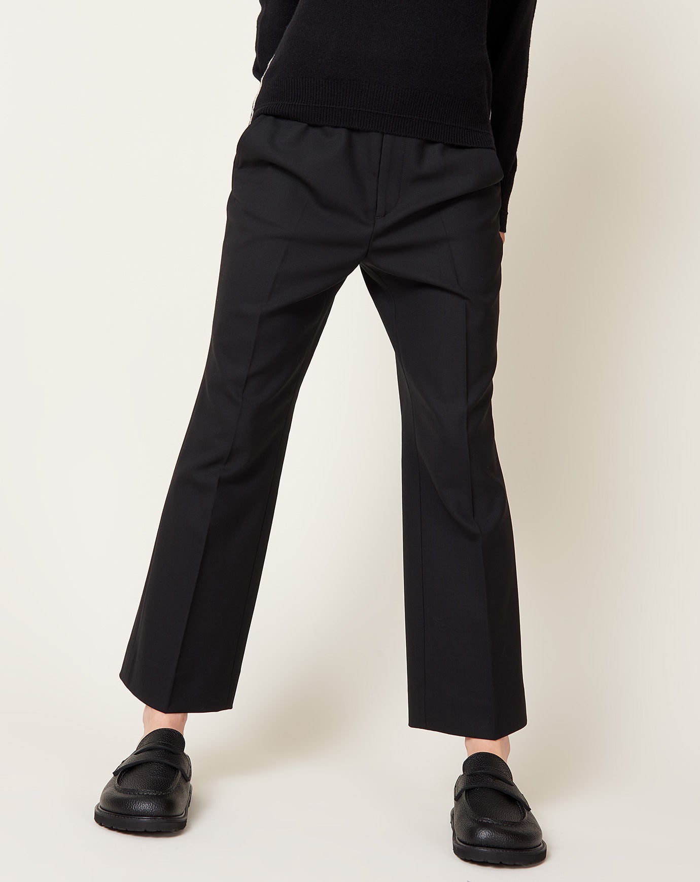 Maria McManus High Waisted Crop Trouser in Black