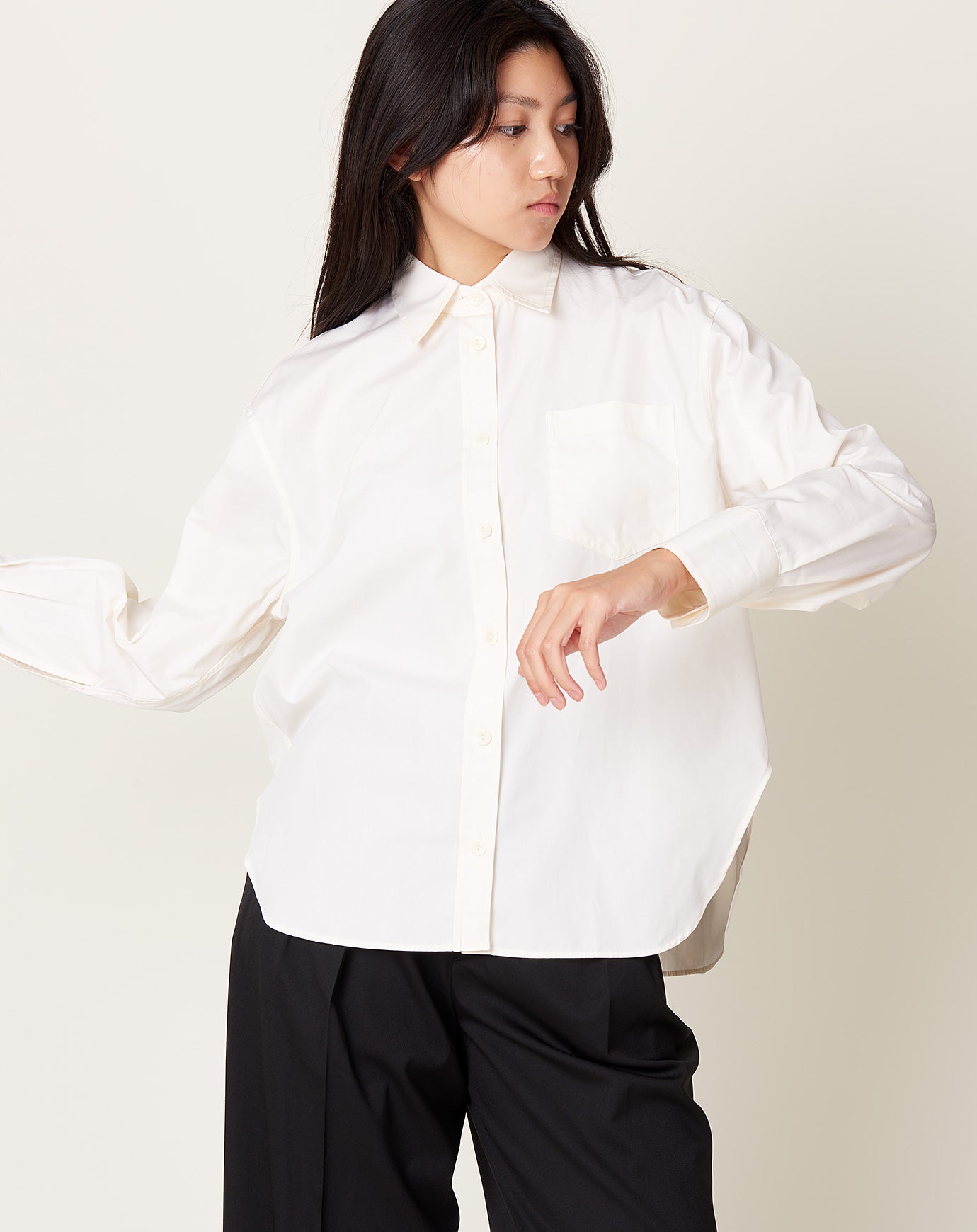 Maria McManus Oversized Shirt in Ivory