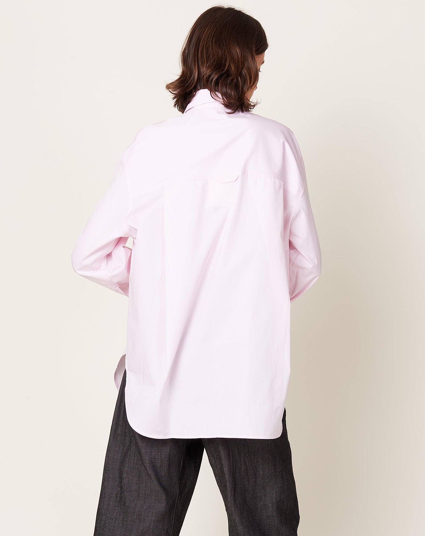 Maria McManus Oversized Tunic Shirt in Pale Pink