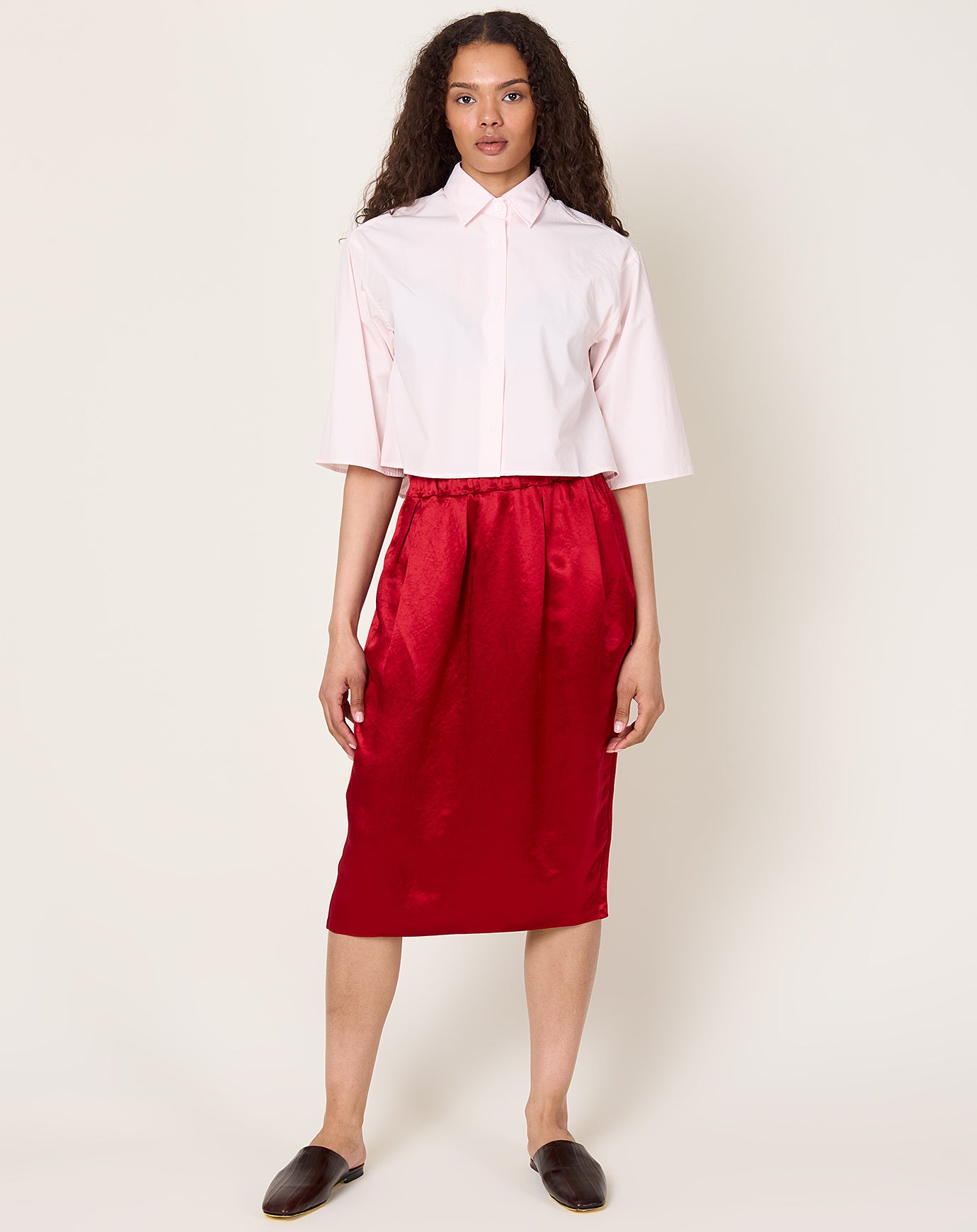 Maria McManus Tulip Skirt in Scarlet