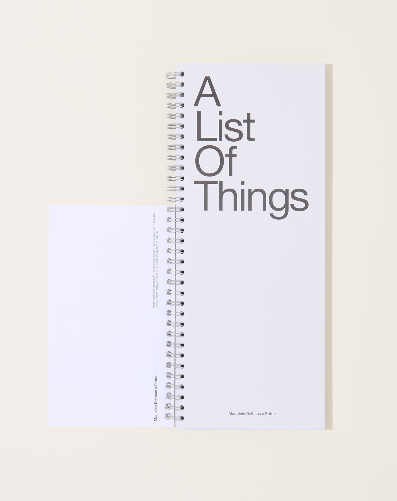 Marjolein Delhaas A List of Things Edition II