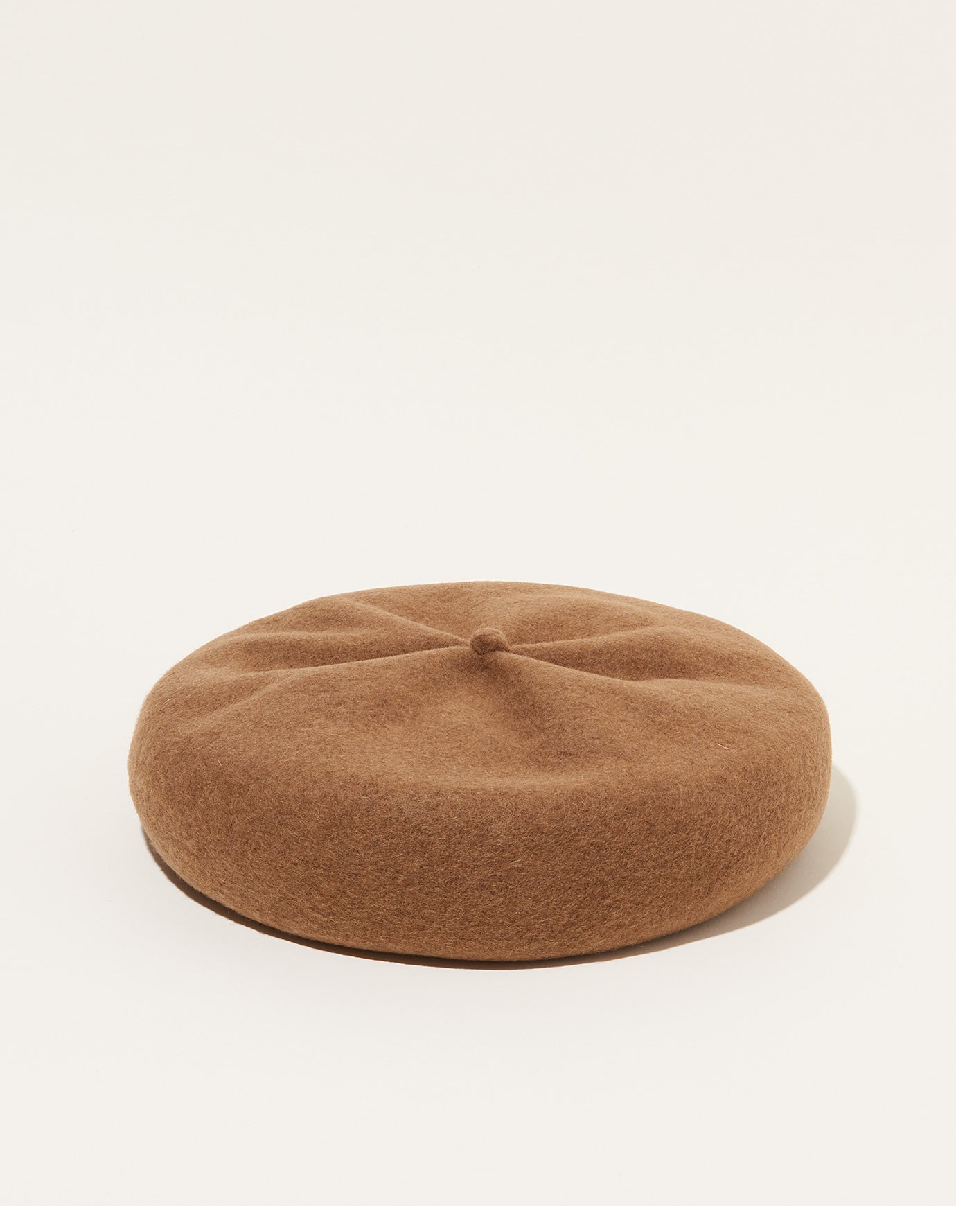 Mature Ha Big Gather Top Beret in Mocha