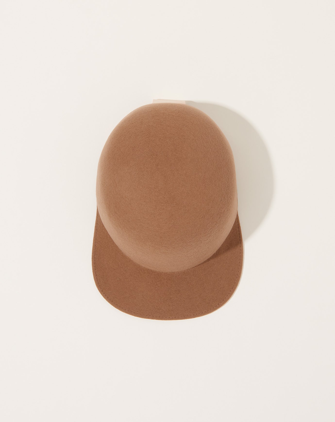 Mature Ha Felt Cap in Dark Camel