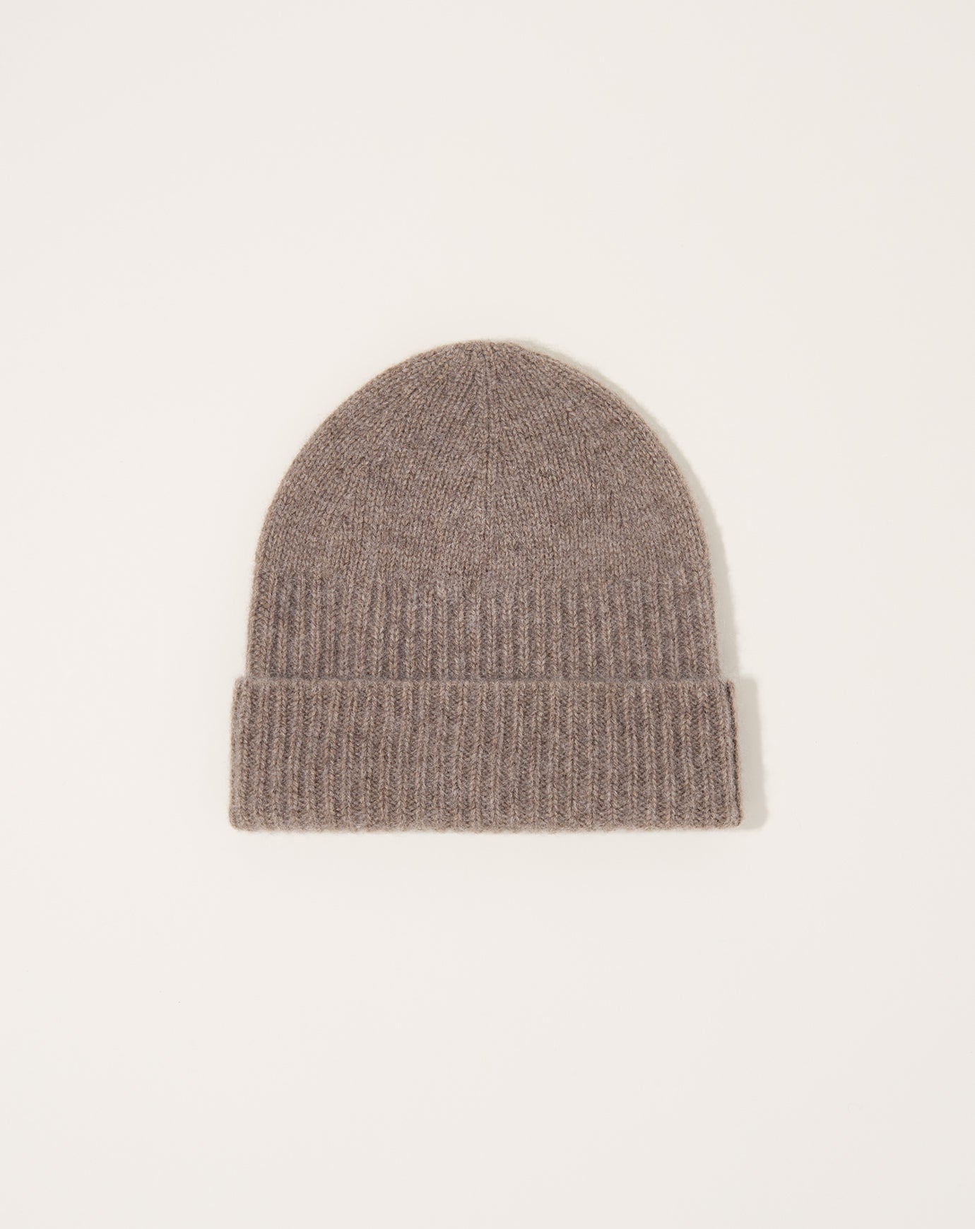 Mature Ha Cashmere & Yak Knit Cap in Light Brown