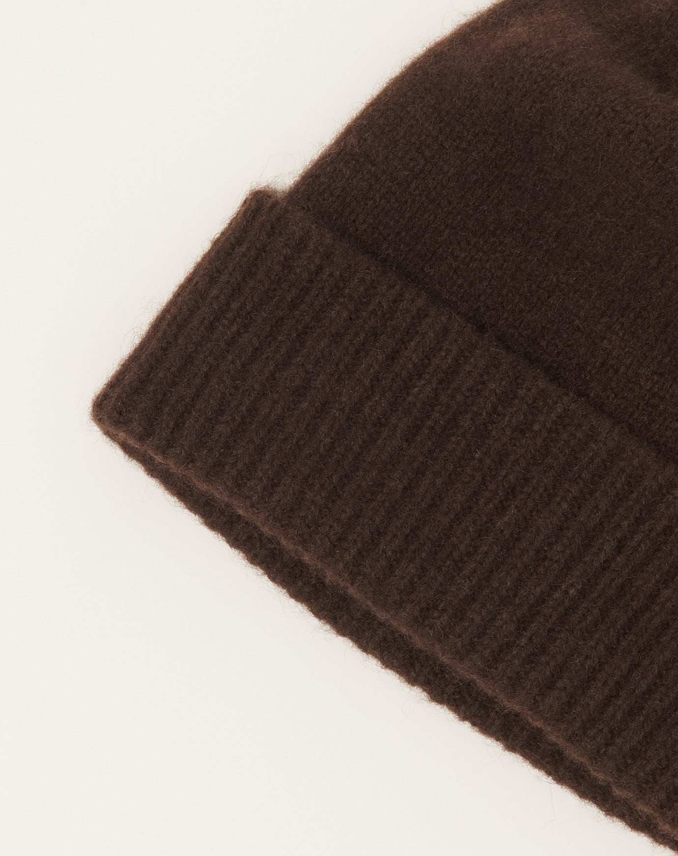 Mature Ha Pleats Yak Knit Cap in Brown