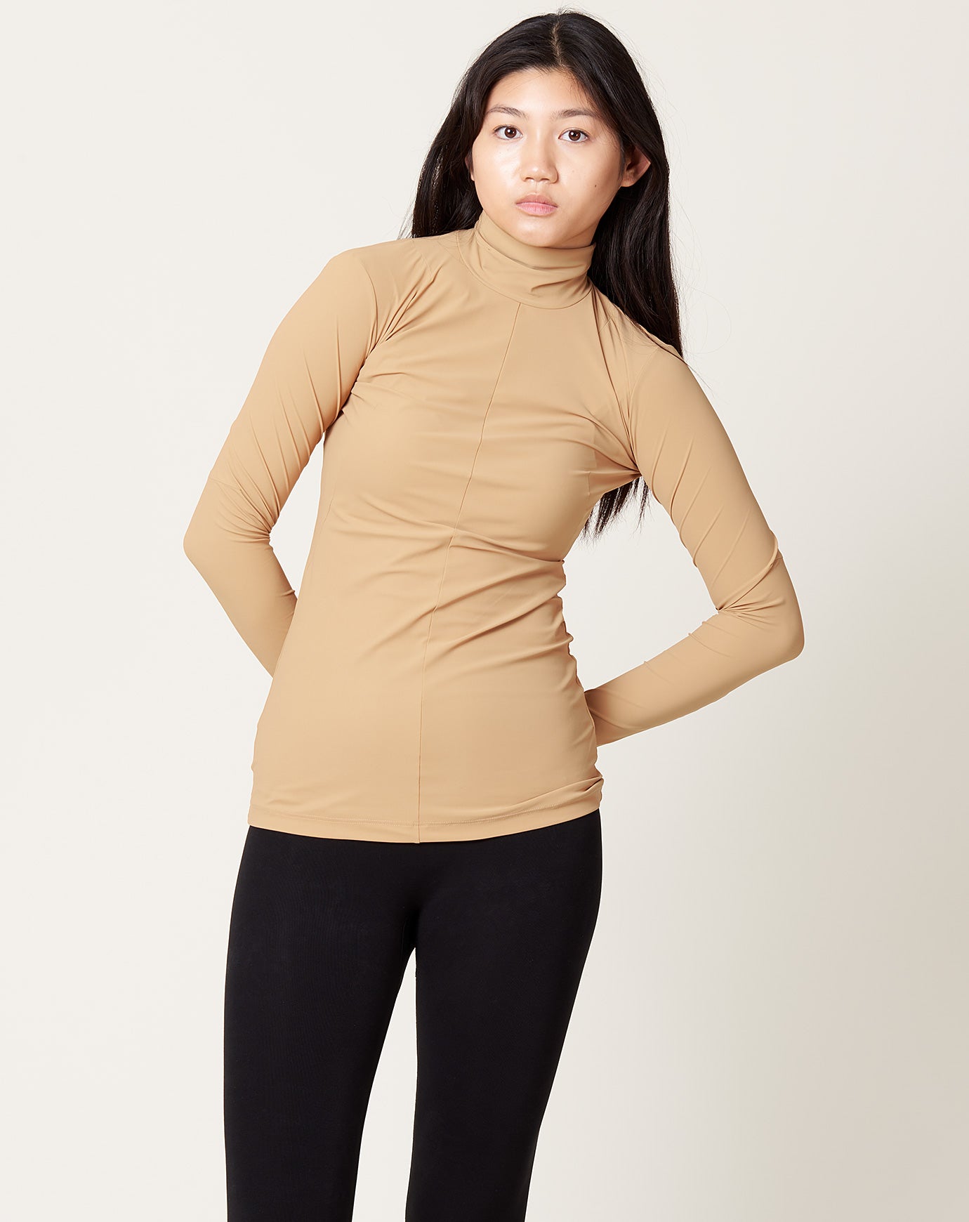 MM6 Base Turtleneck in Camel