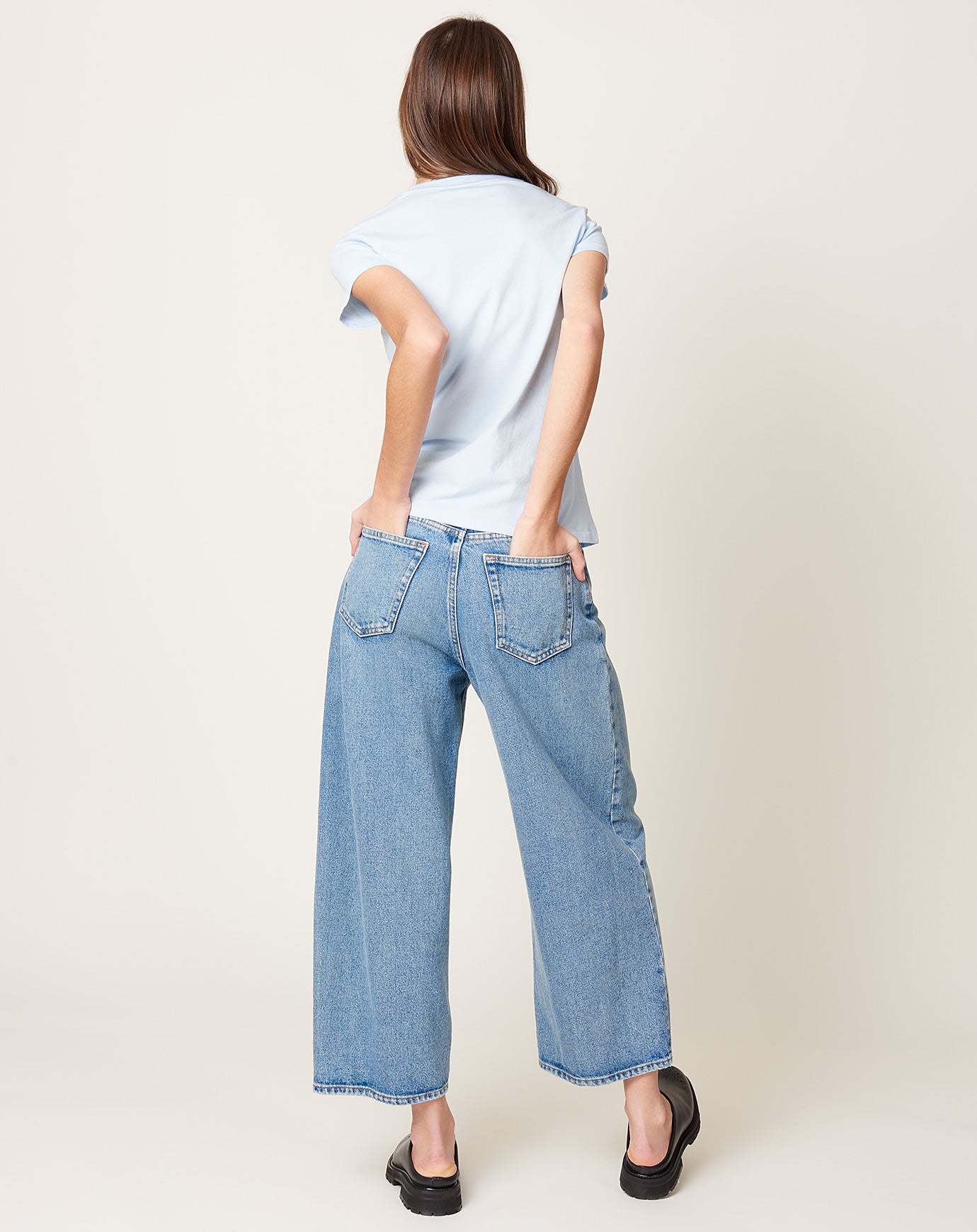 MM6 Blue Denim Raw Trousers