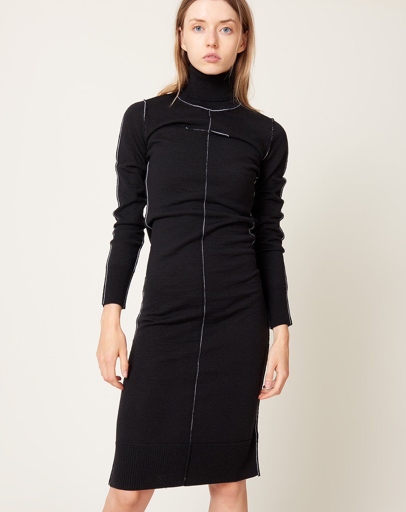 MM6 Essentials Knit Dress in Black