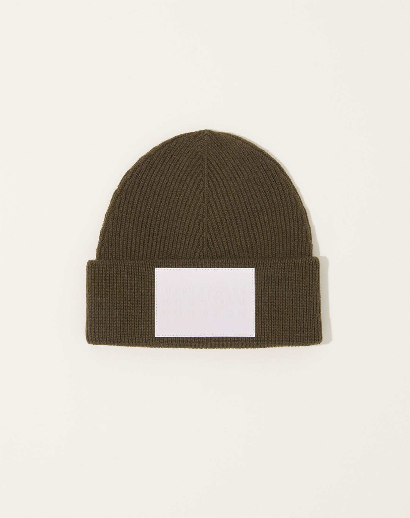 MM6 Knitted Beanie in Khaki