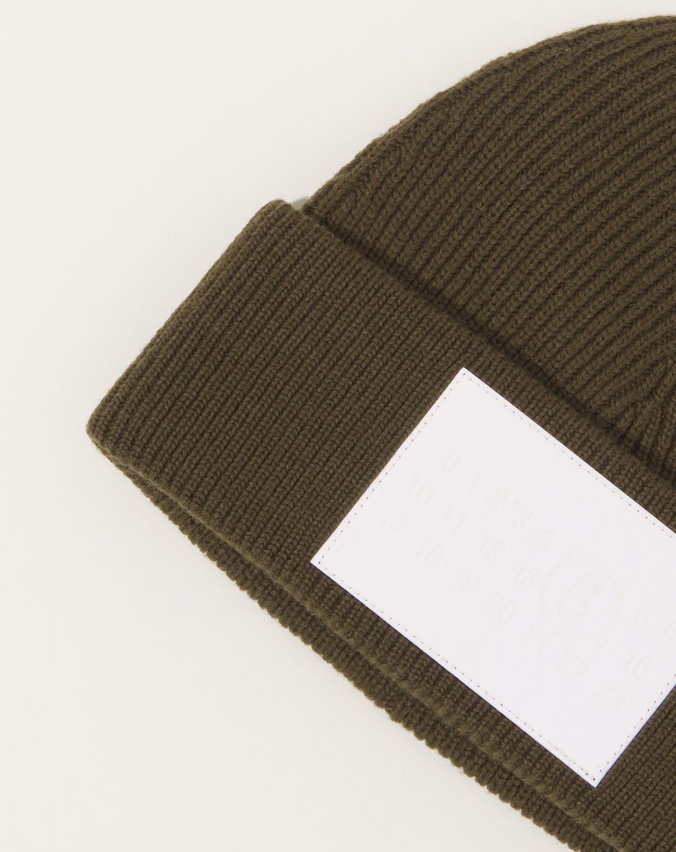 MM6 Knitted Beanie in Khaki