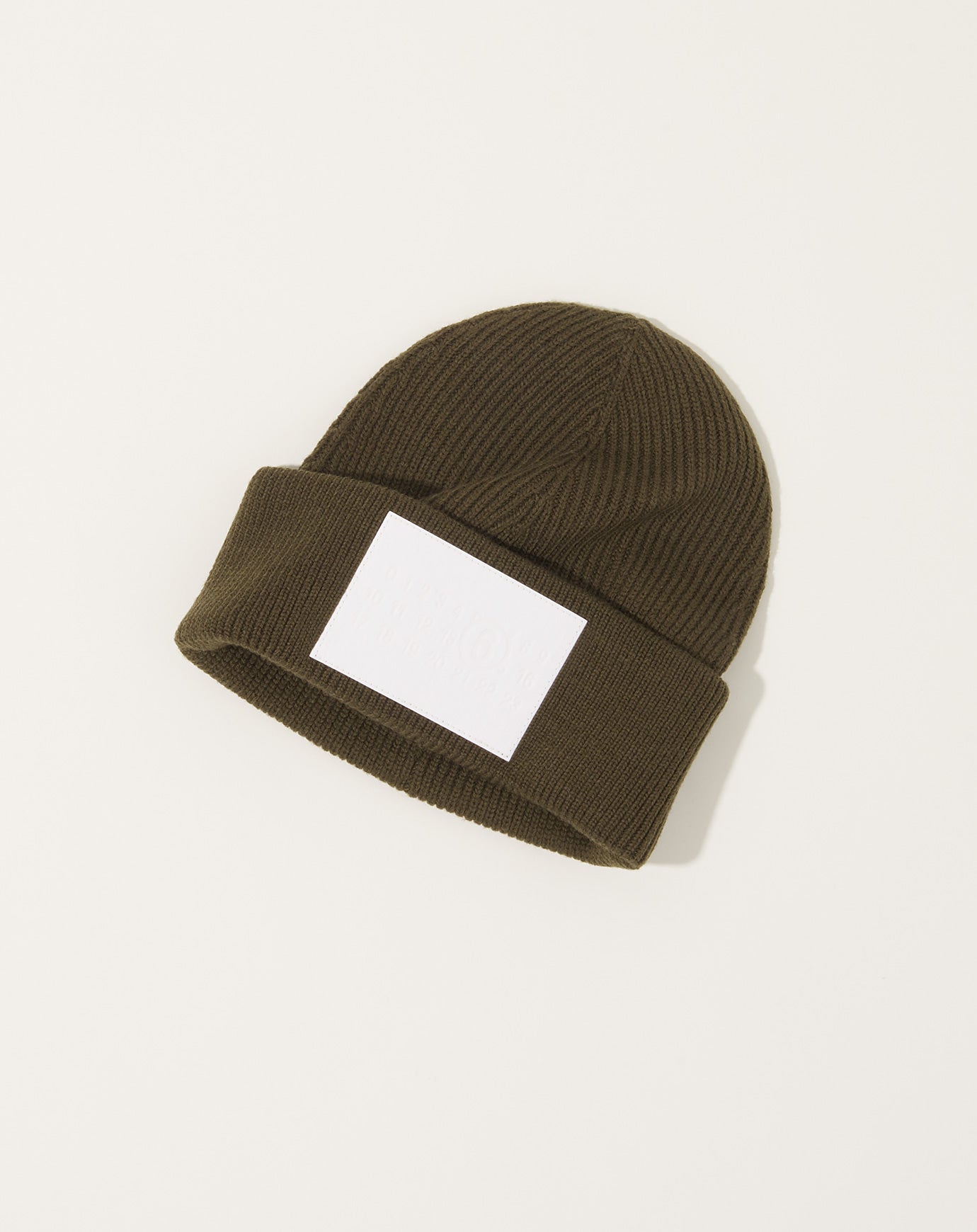 MM6 Knitted Beanie in Khaki