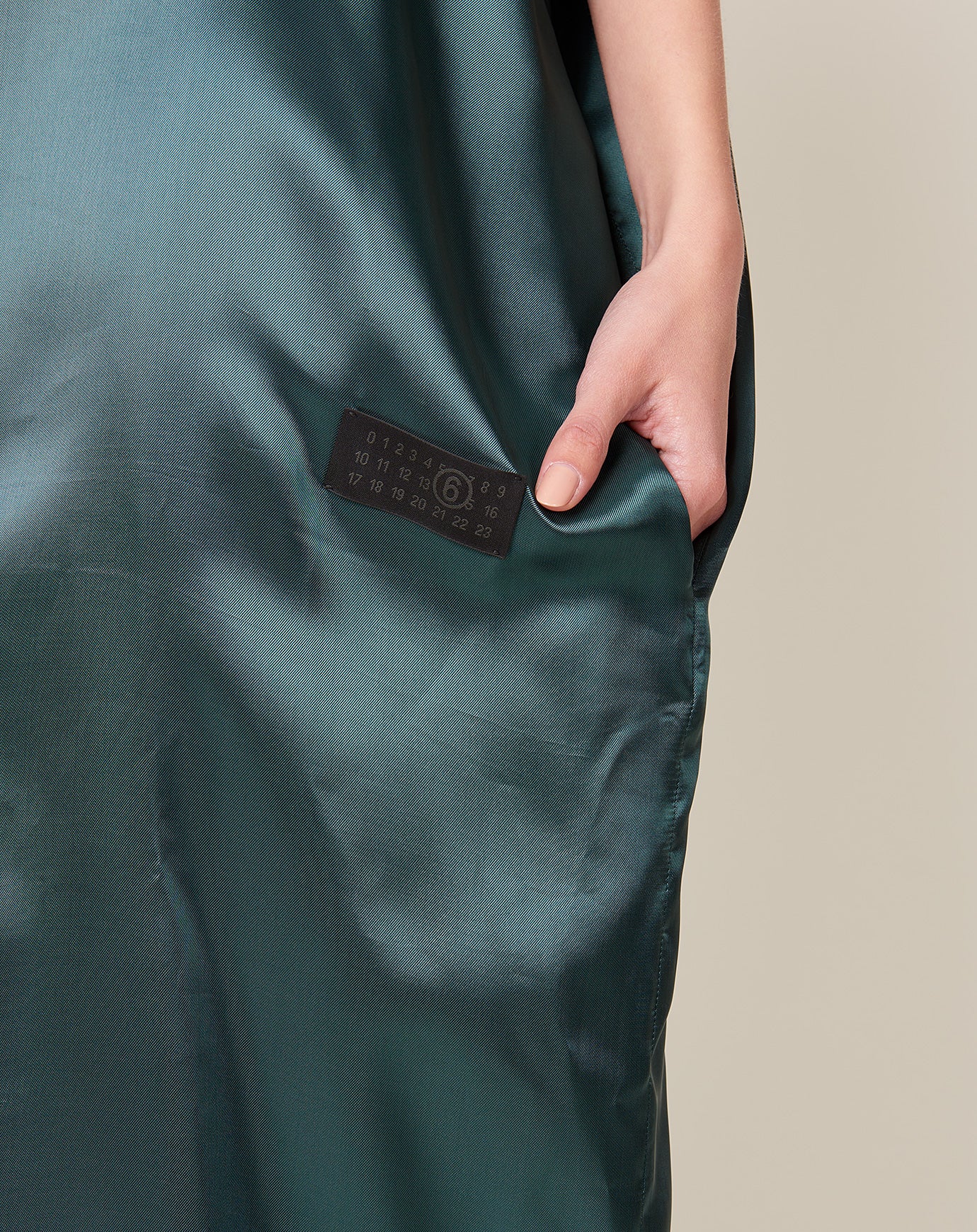 MM6 Maxi Dress in Jade Green