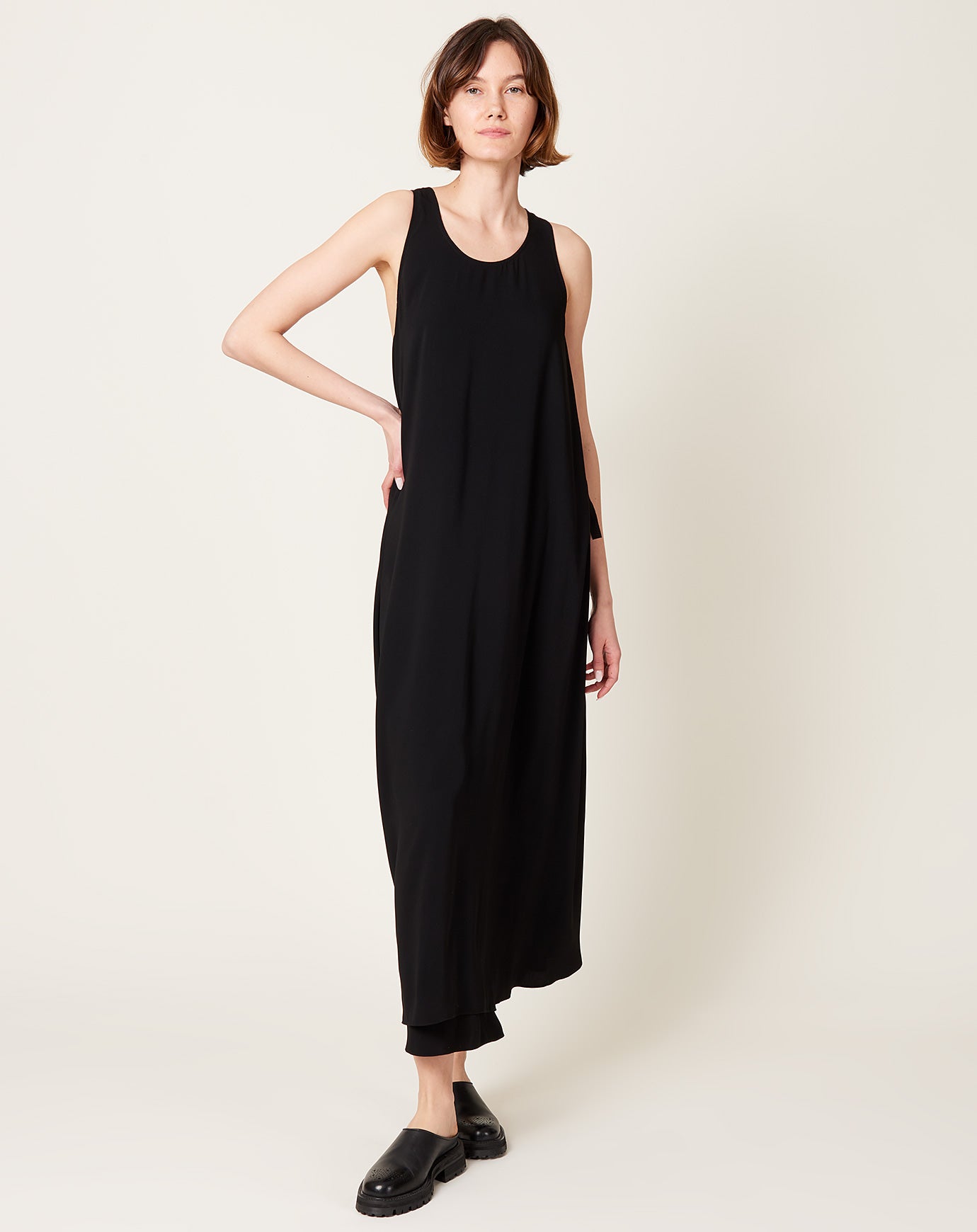 MM6 Racerback Wrap Maxi Dress in Black