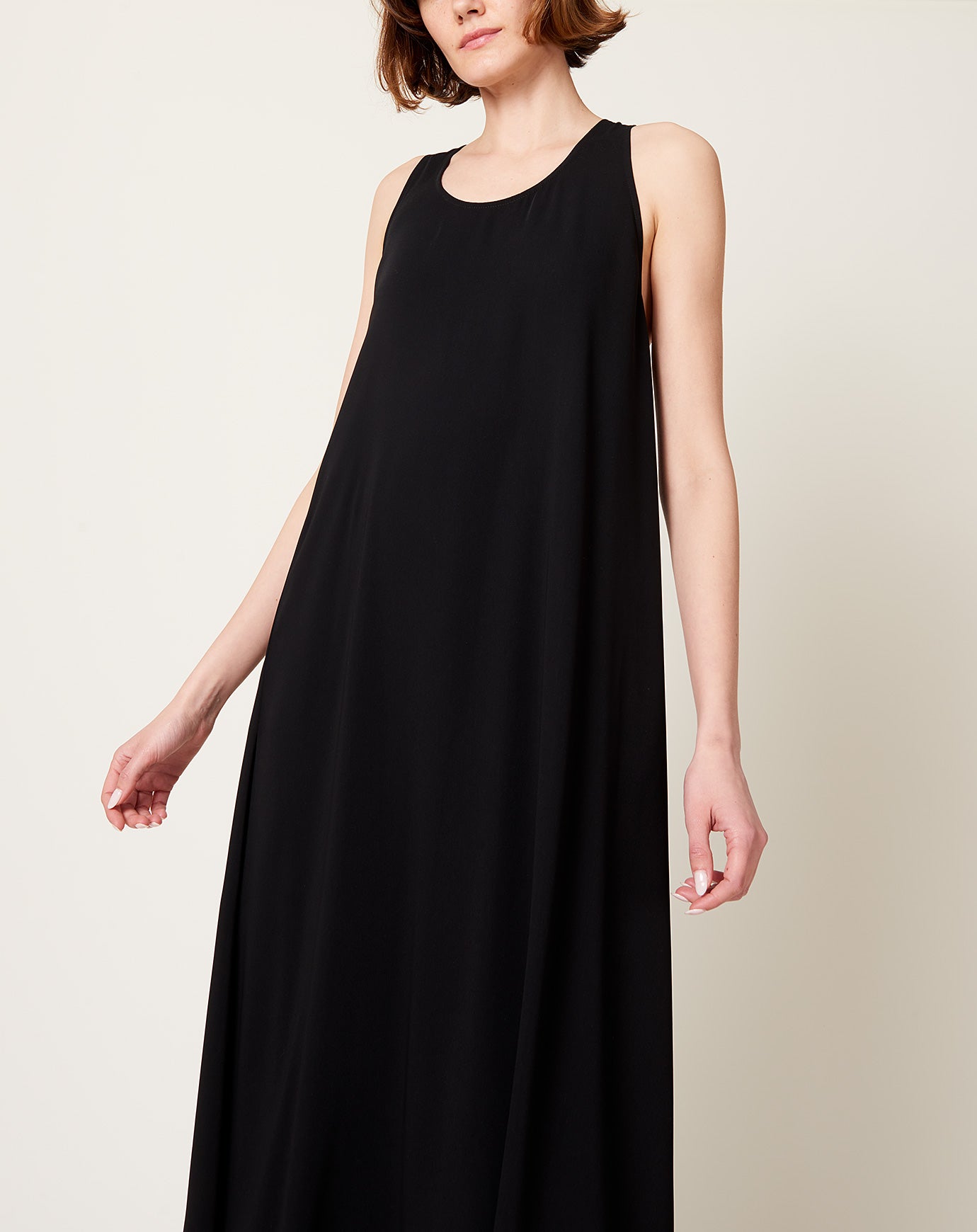 MM6 Racerback Wrap Maxi Dress in Black