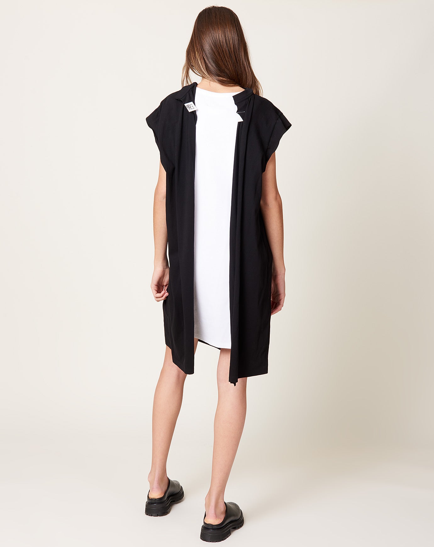 MM6 Two Way Dress in Black and White