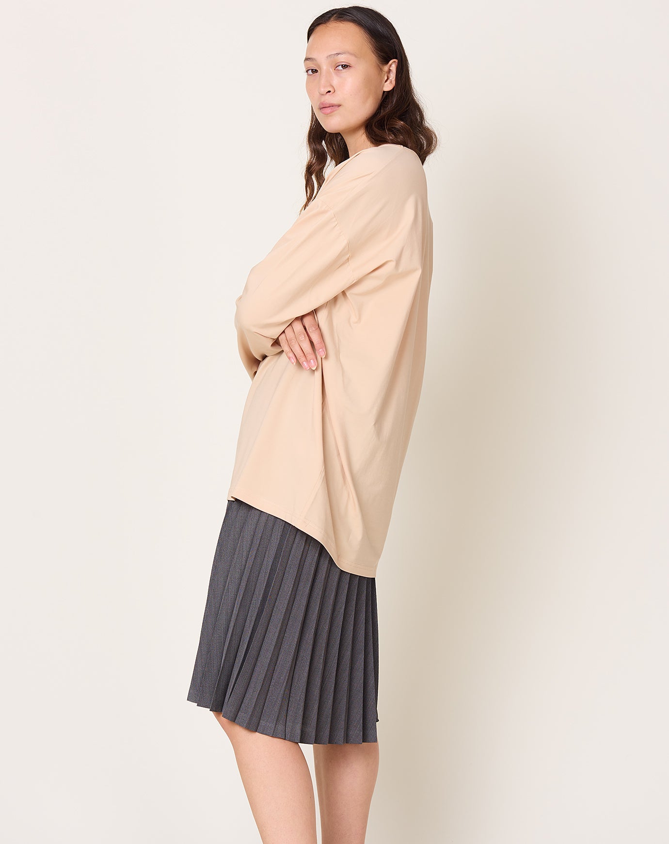 MVH Boy V Neck in Salmon Jersey