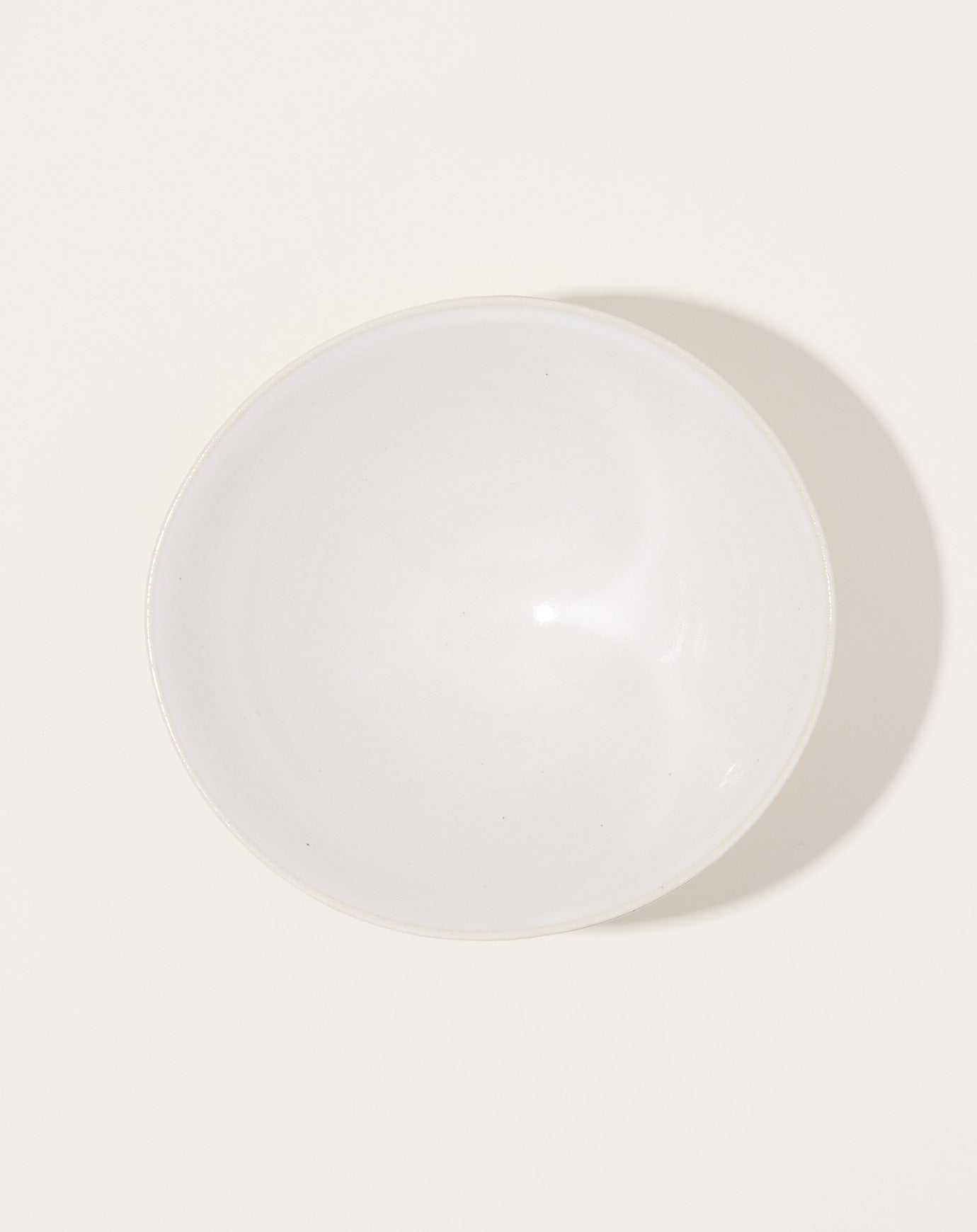 Monohanako Large Double Lip Bowl in White