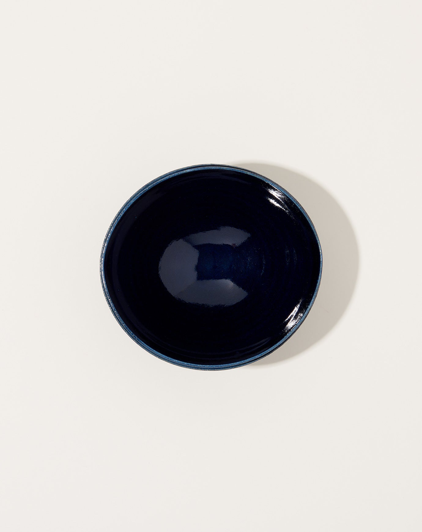 Monohanako Medium Double Lip Bowl in Dark Blue