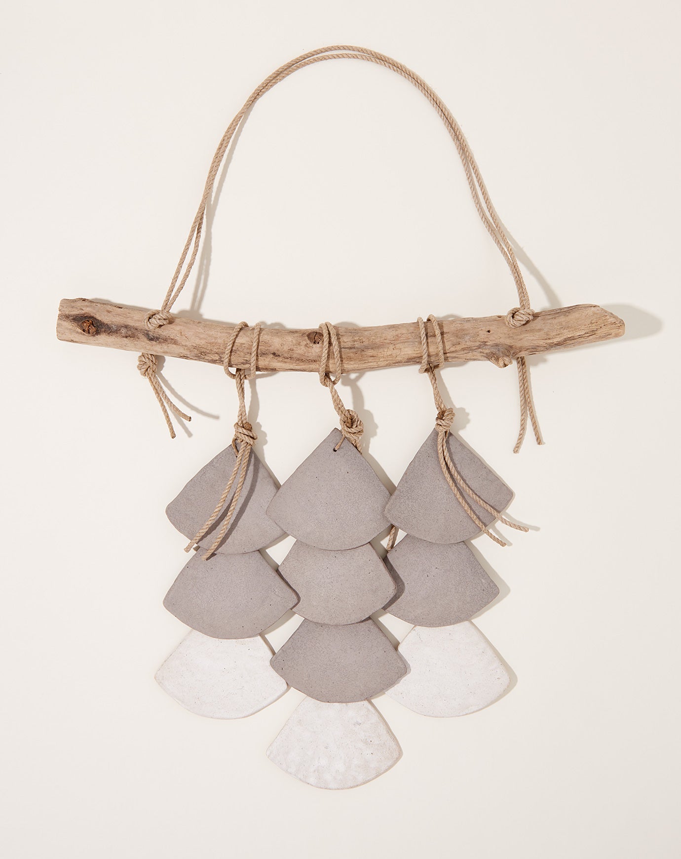 MQuan Studio PLT3L Shell Layered Hanging in Grey & White