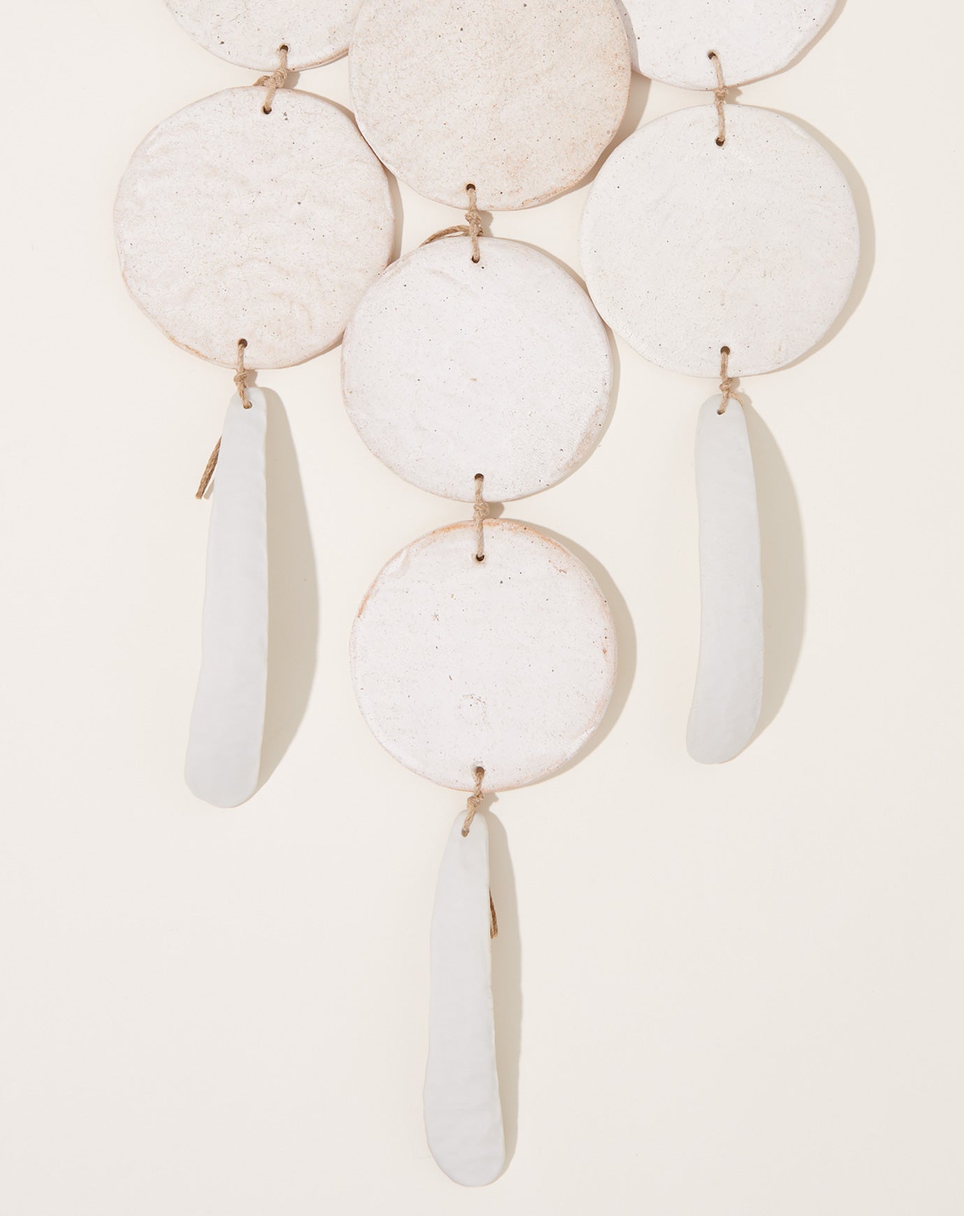 MQuan Studio Three Strand Disc Wall Hanging in White