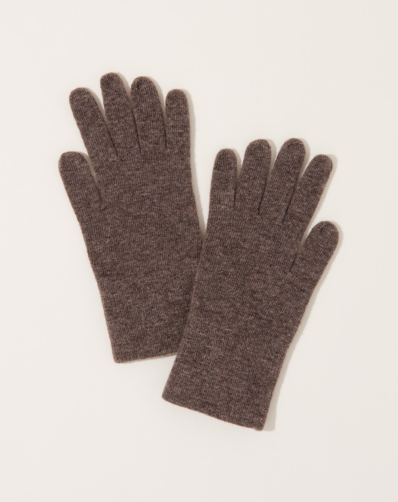 Nishiguchi Kutsushita Merino Wool Gloves in Mocha Brown