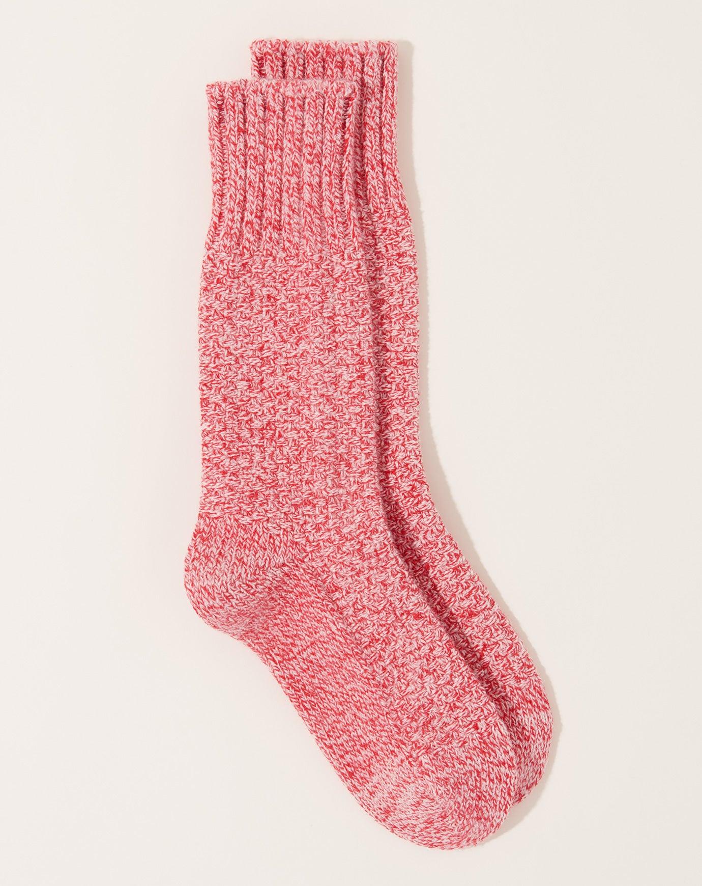 Nishiguchi Kutsushita Wool Cotton Boot Socks in Lobster Roll