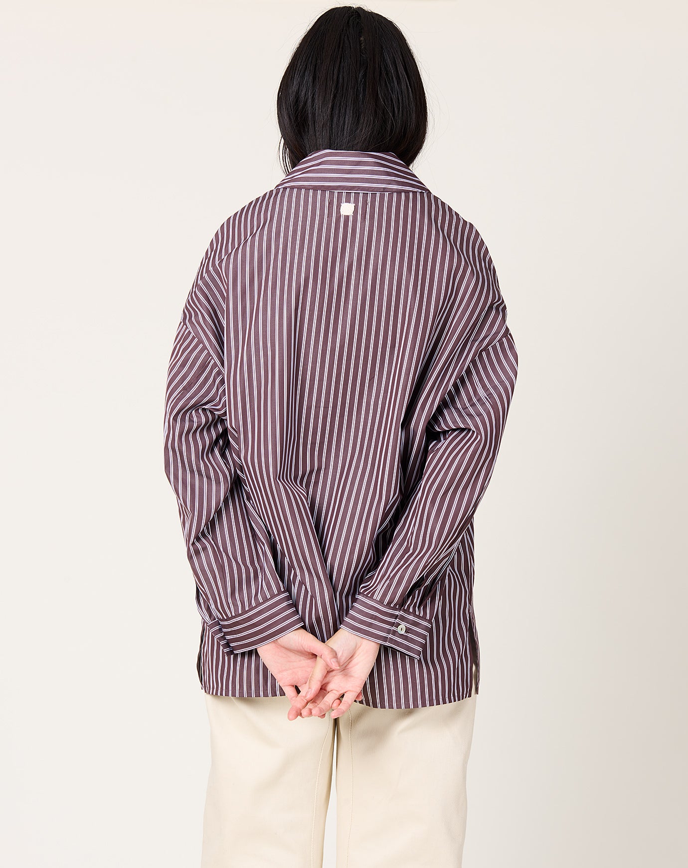 NITTO Caudia Shirt in Brown Stripe