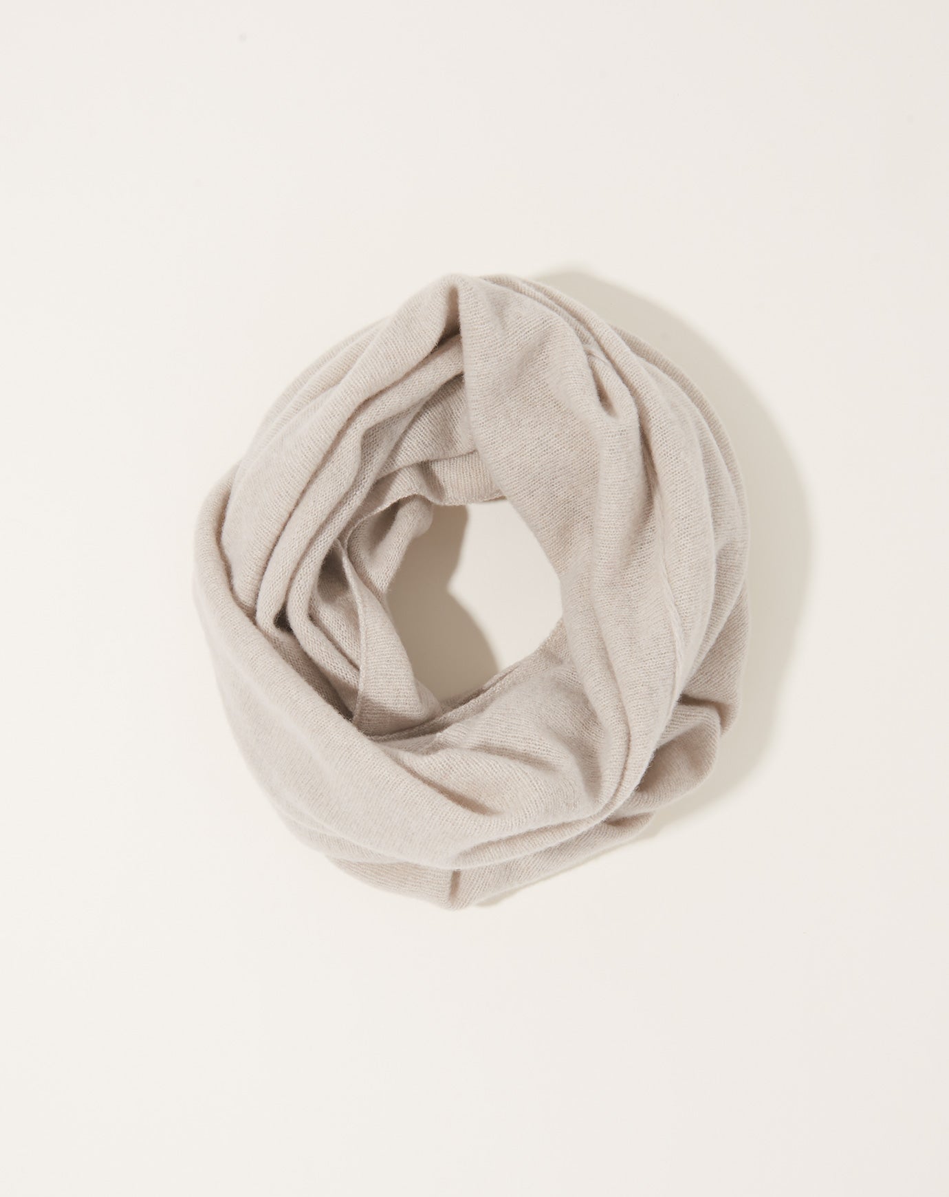 pas de calais Fine Merino Wool Snood Scarf in Beige