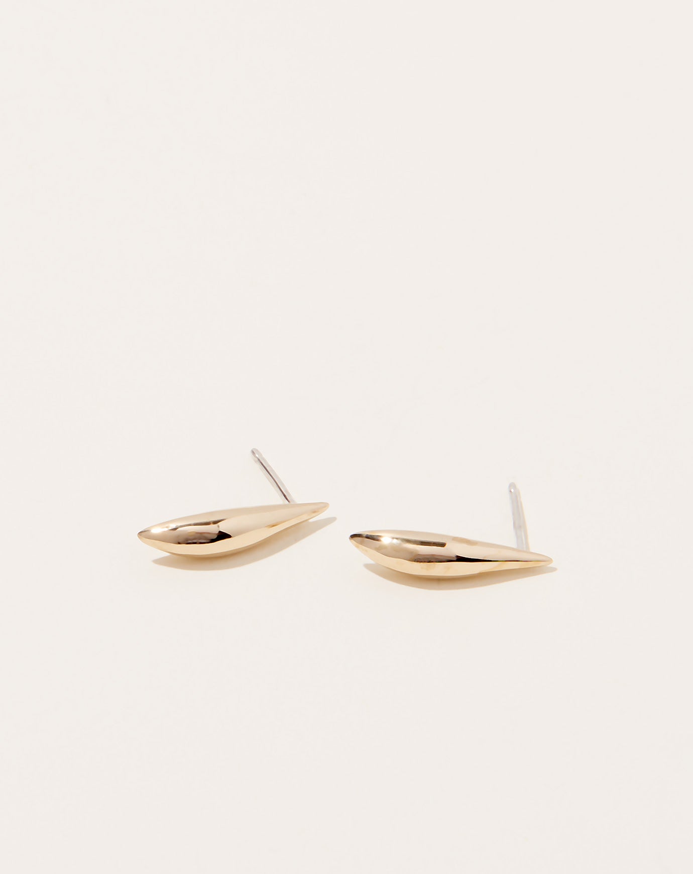 Quarry Lor Single Lean Earring in Brass