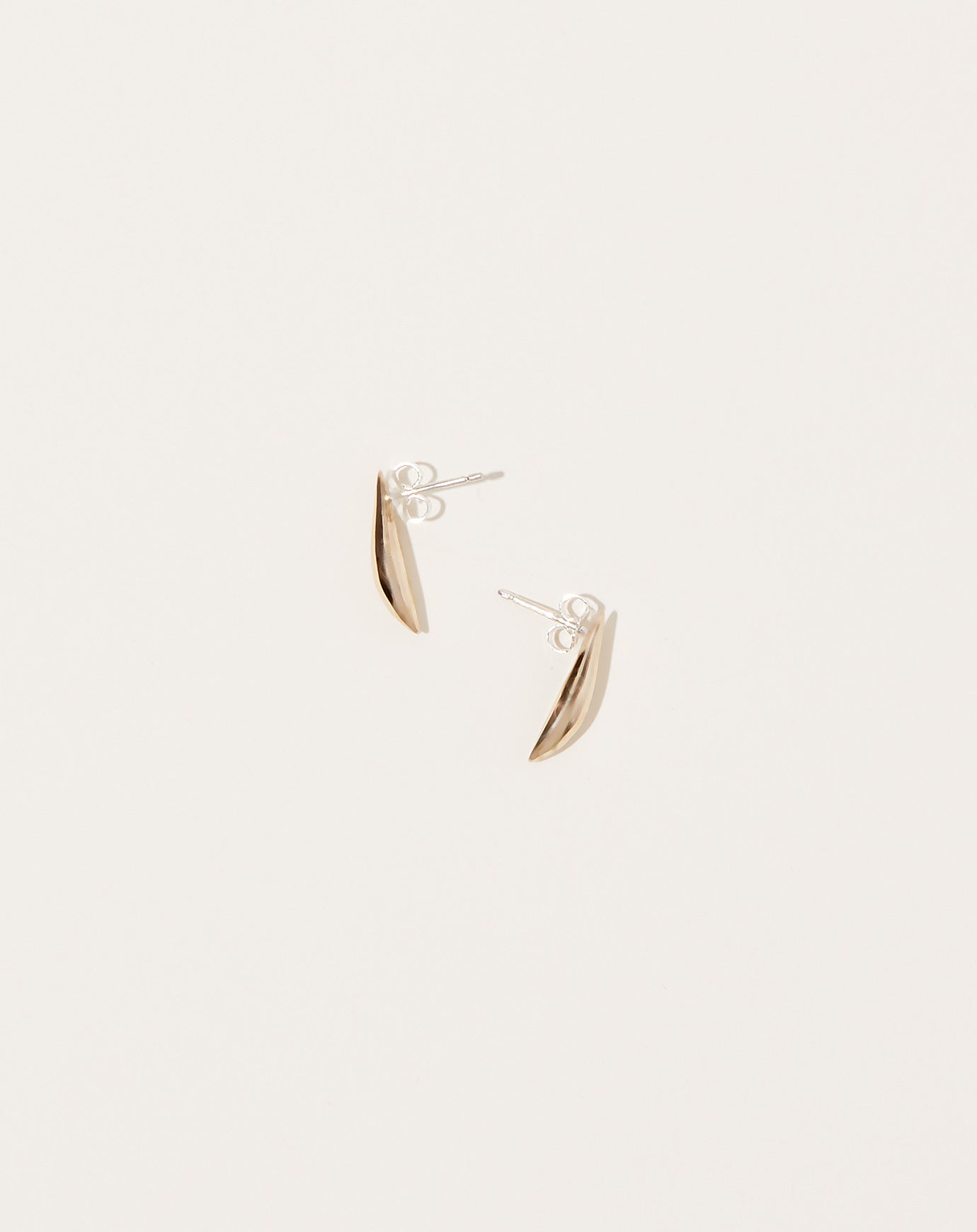 Quarry Lor Single Lean Earring in Brass