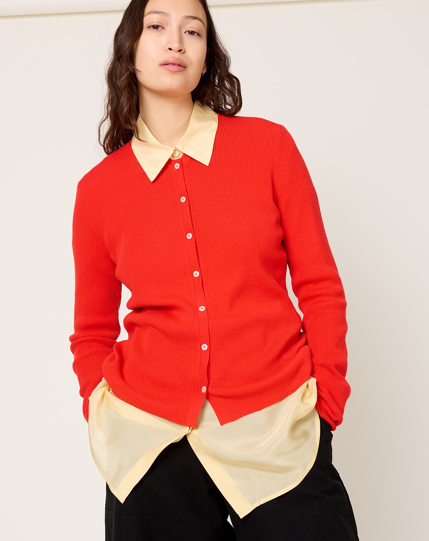Rachel Comey Blisse Cardigan in Coral