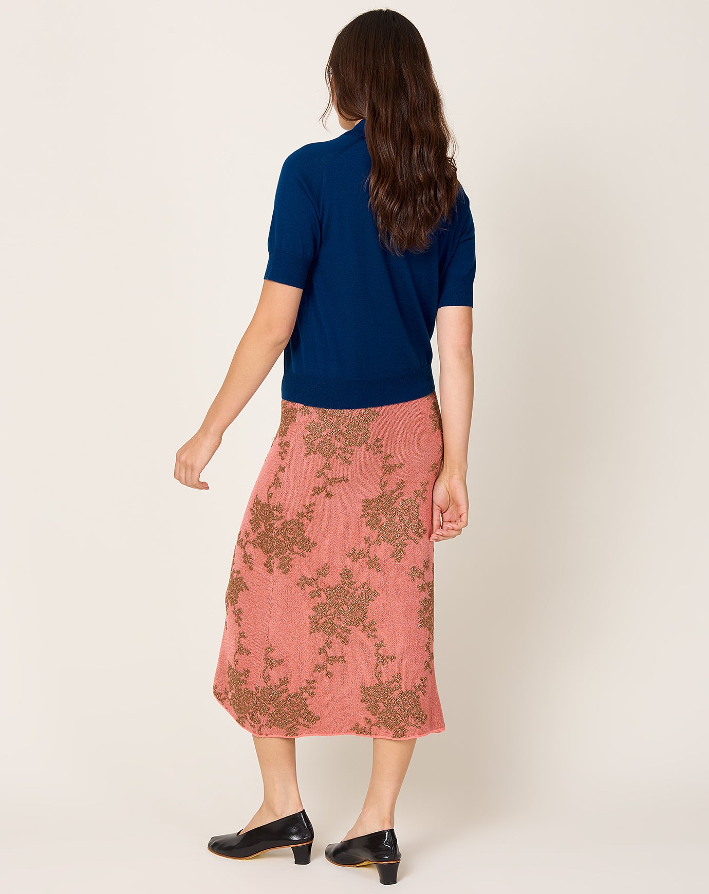 Rachel Comey Broccada Skirt in Melon & Bronze