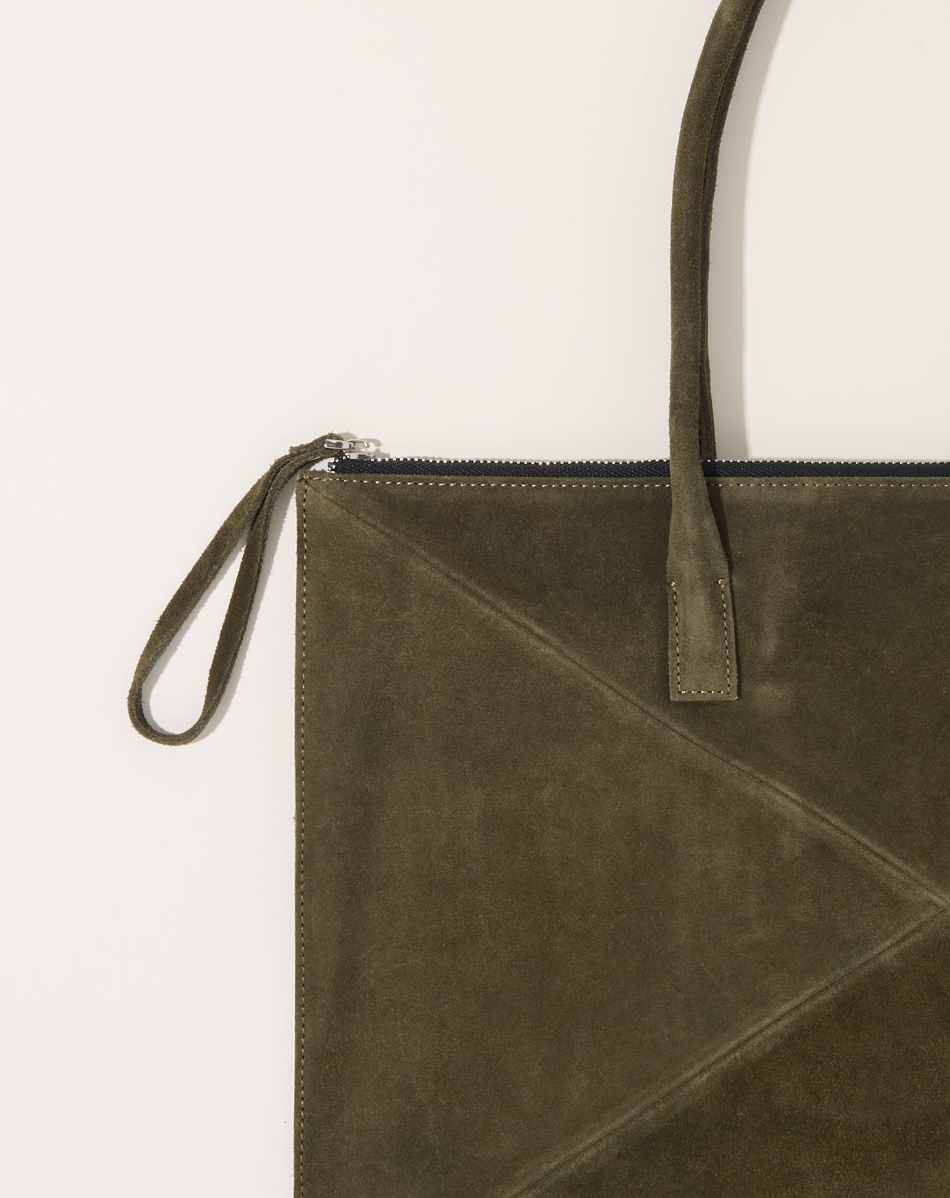 Rachel Comey Brynd Zip Tote in Forest Suede