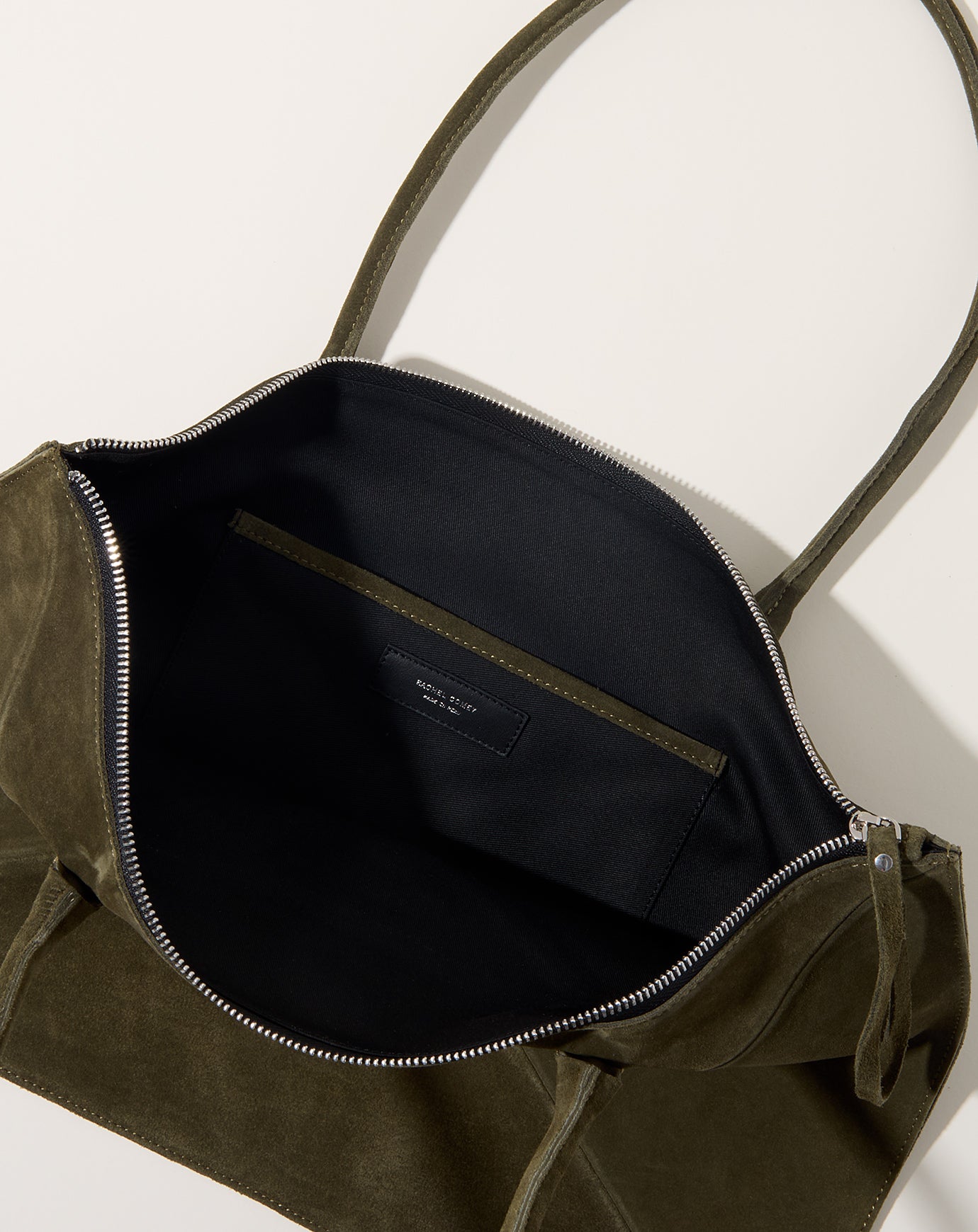 Rachel Comey Brynd Zip Tote in Forest Suede