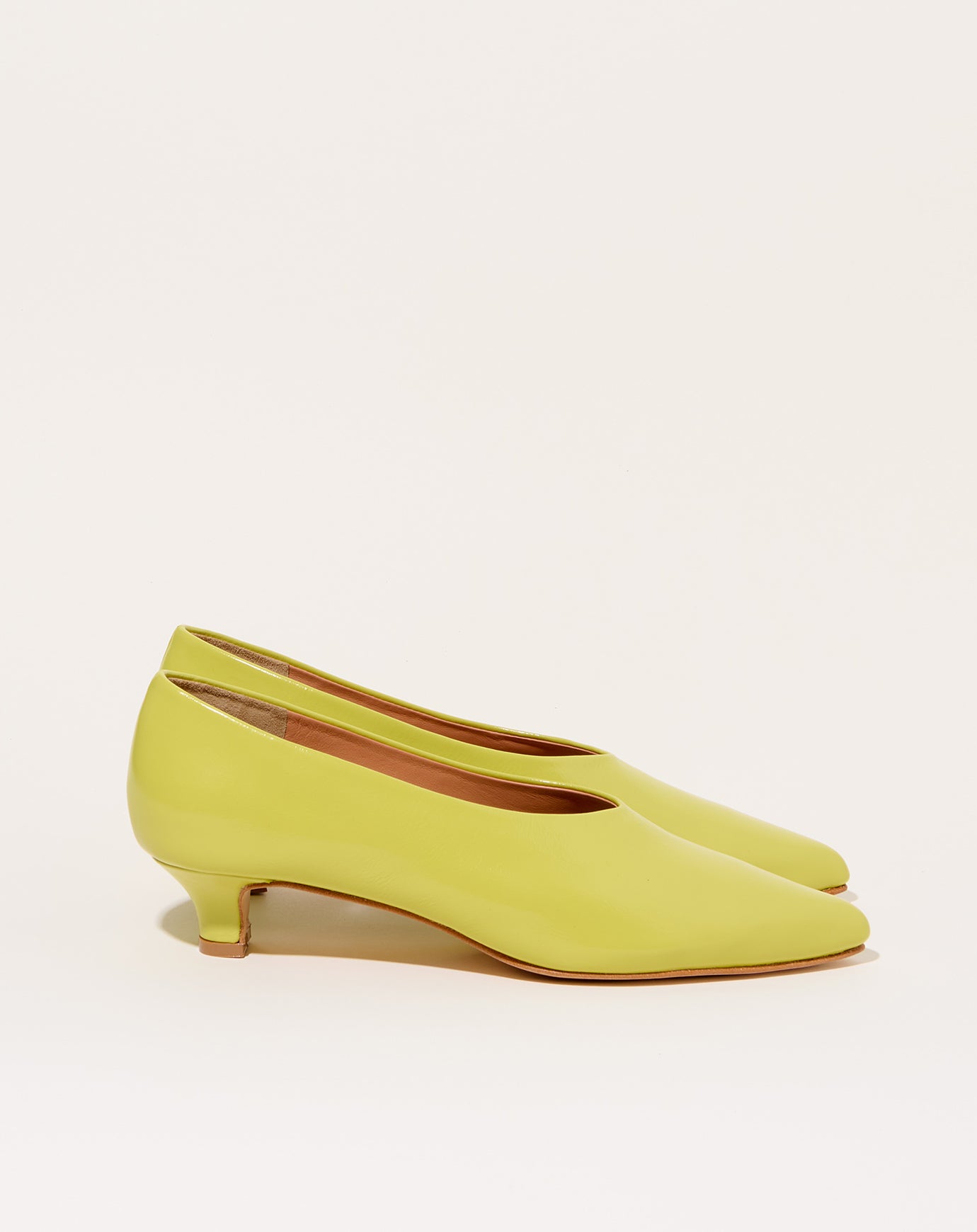 Rachel Comey Clemmie Kitten Heel in Citron
