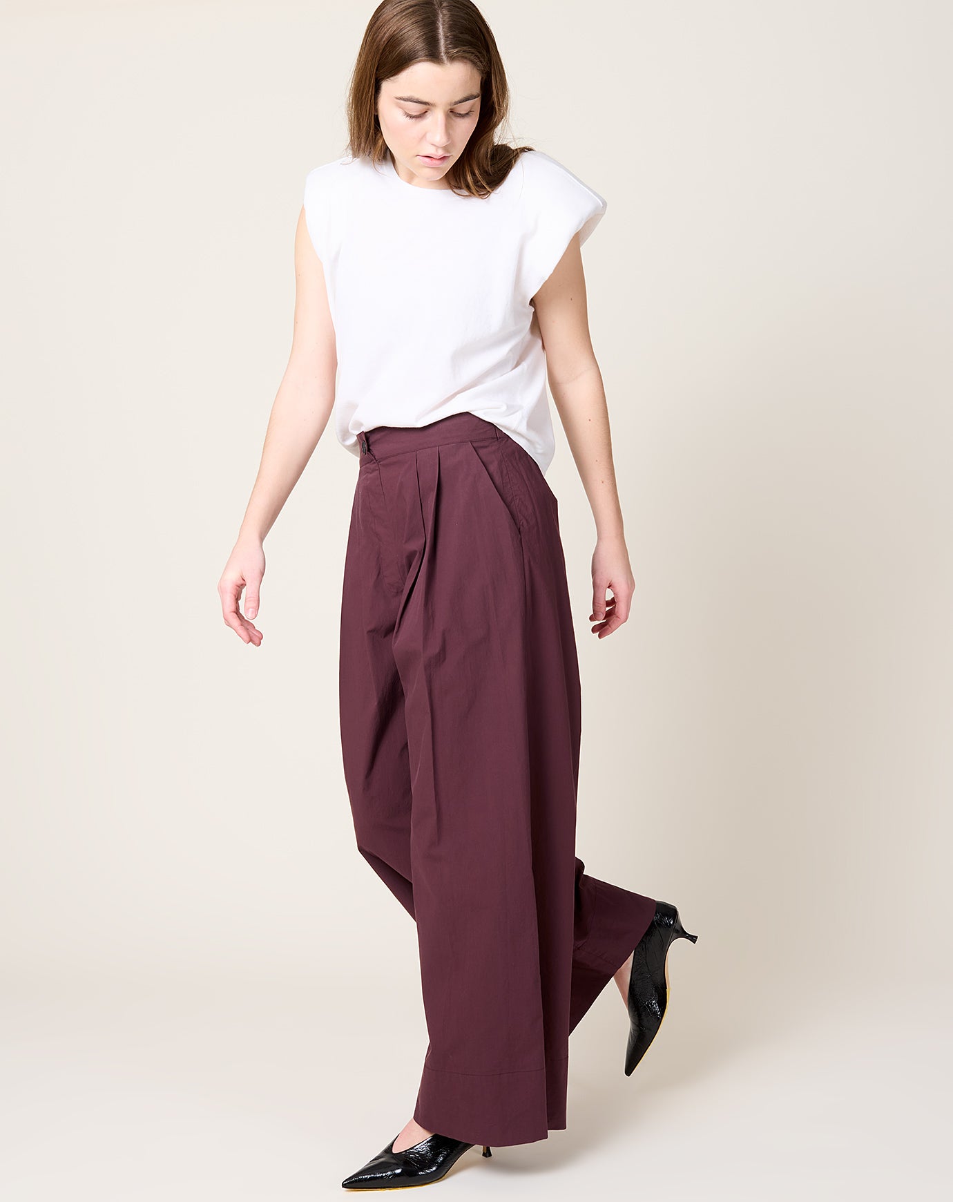 Rachel Comey Coxsone Pant in Merlot