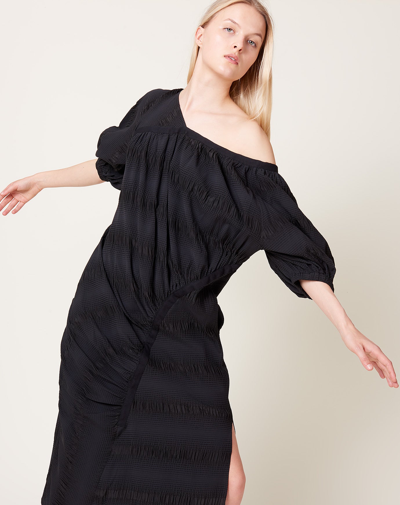 Rachel Comey Delerium Dress in Black Pucker