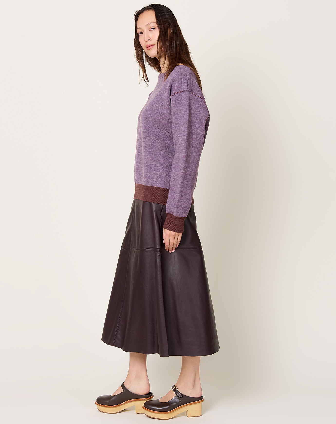 Rachel Comey Dobrich Pullover in Prune & Plum