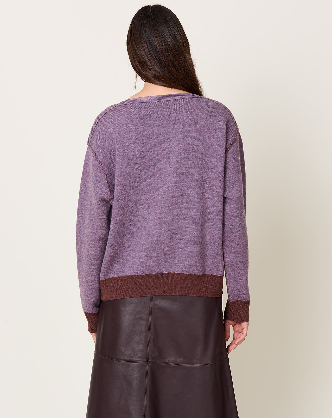 Rachel Comey Dobrich Pullover in Prune & Plum