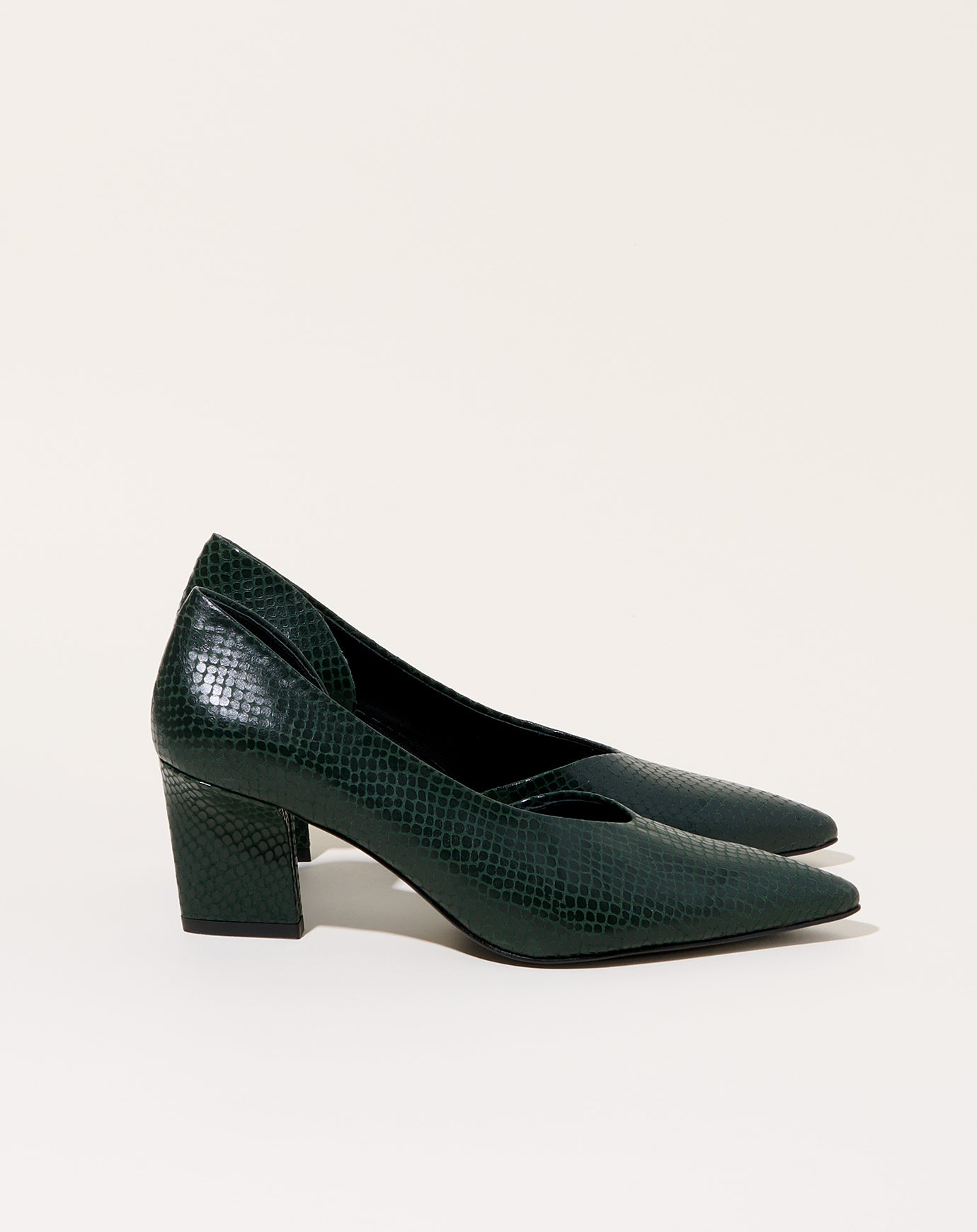 Rachel Comey Felix Heel in Seaweed Snake