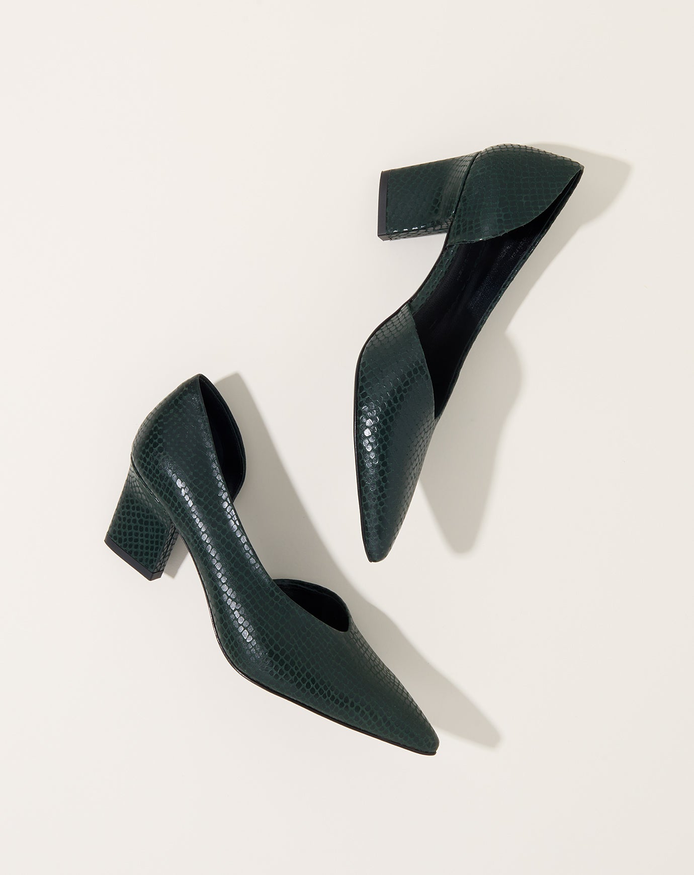 Rachel Comey Felix Heel in Seaweed Snake