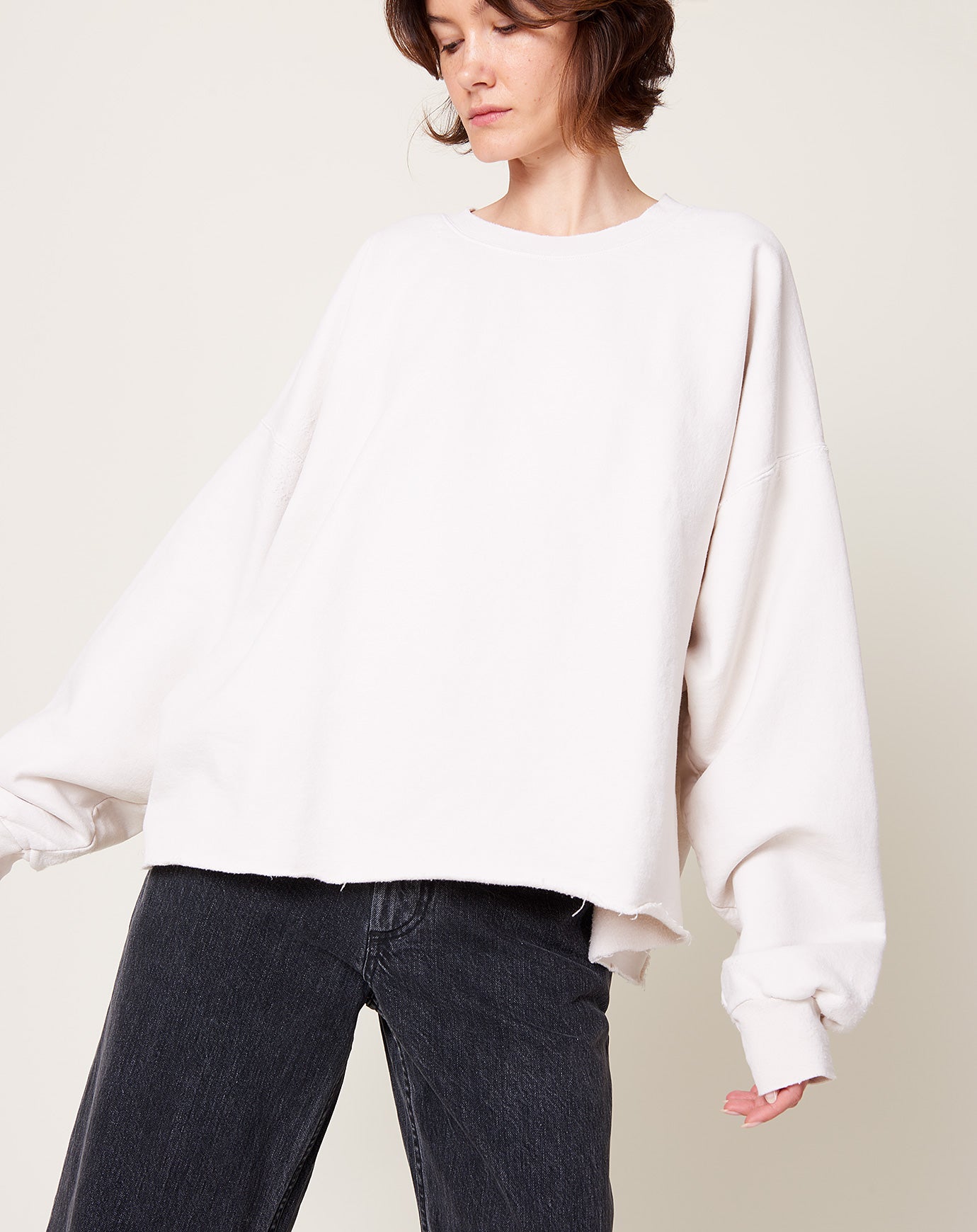 Rachel Comey Fonder Sweatshirt in Dirty White