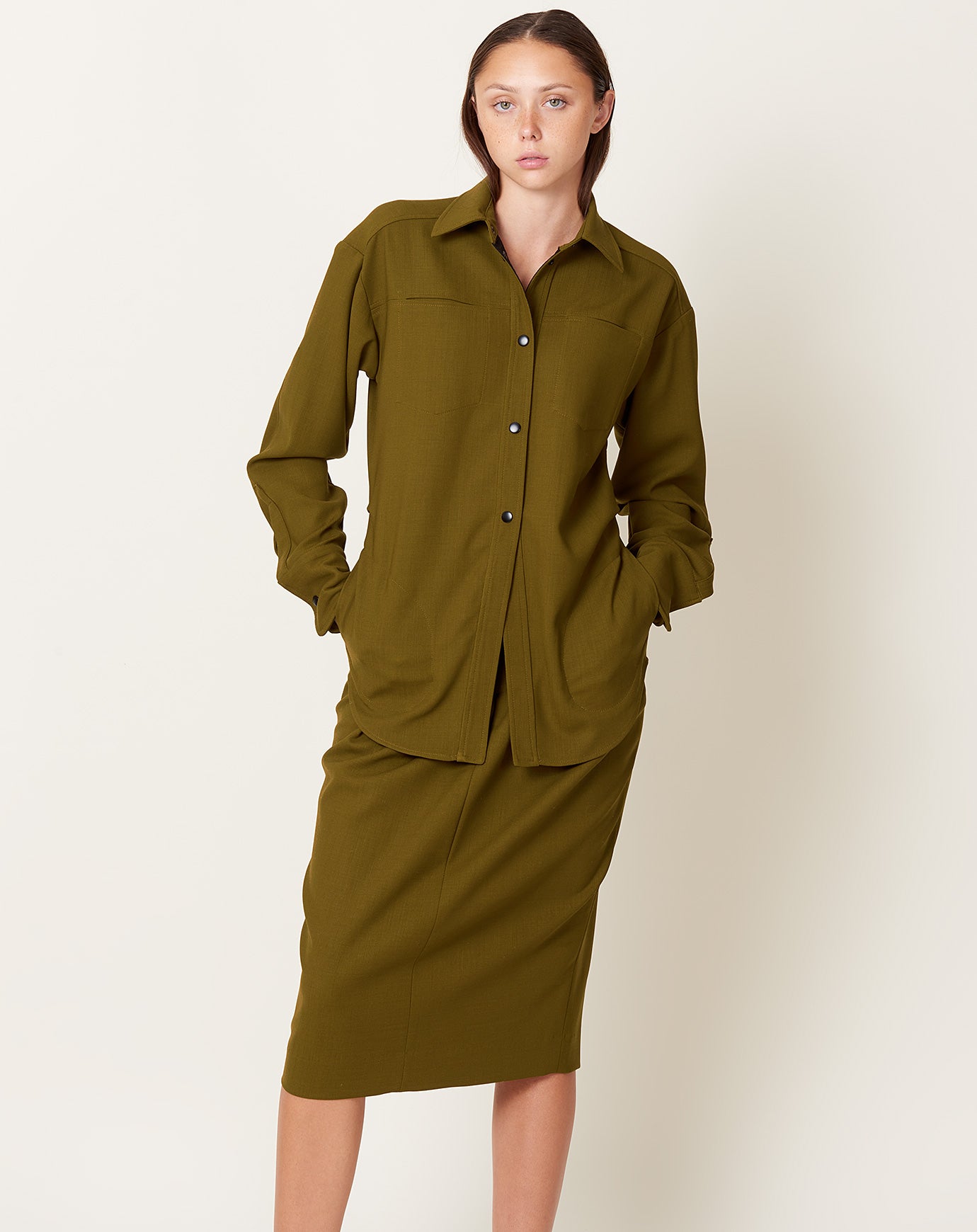 Rachel Comey Gries Shirt in Olive