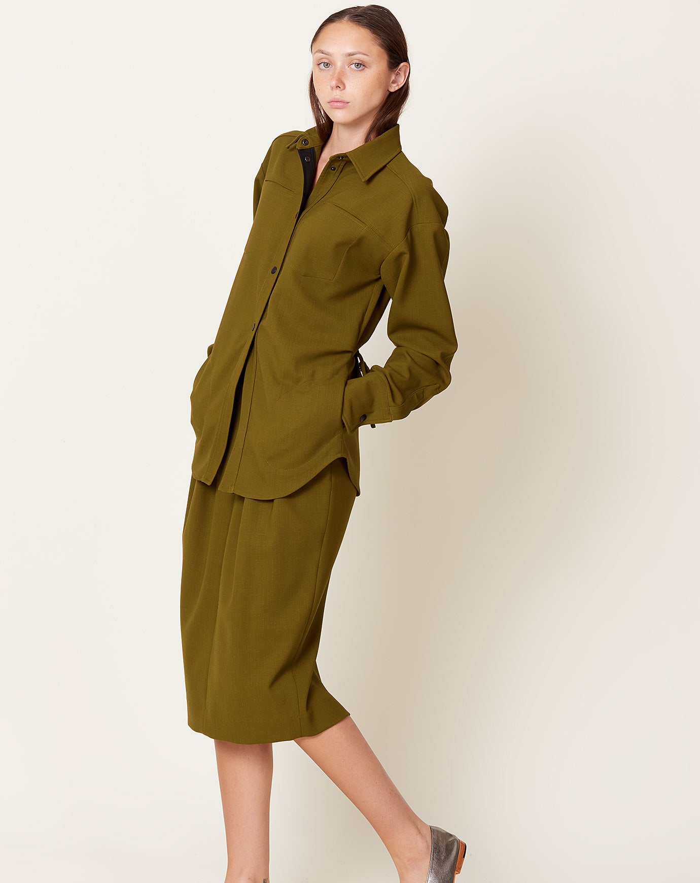 Rachel Comey Gries Shirt in Olive