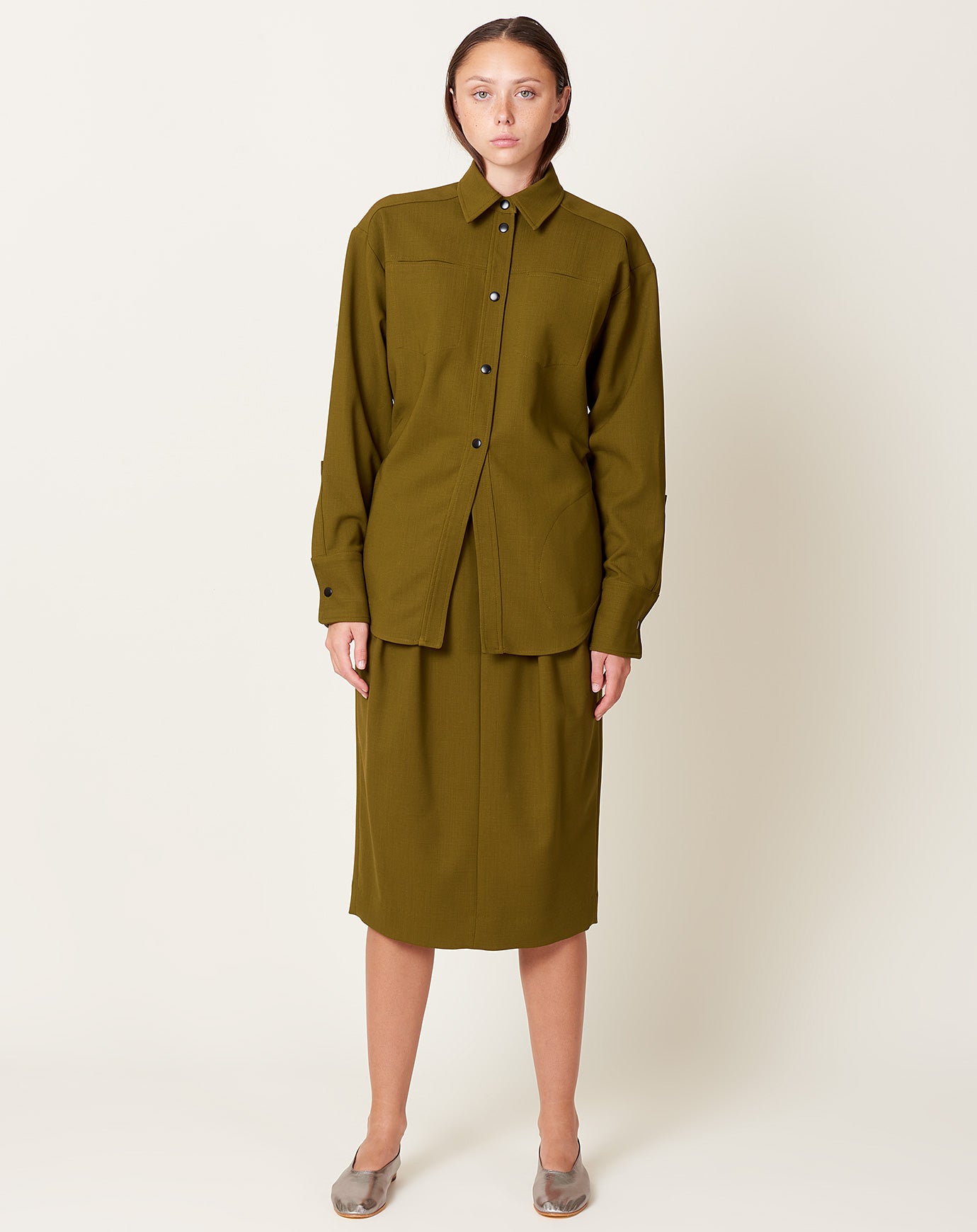 Rachel Comey Gries Shirt in Olive