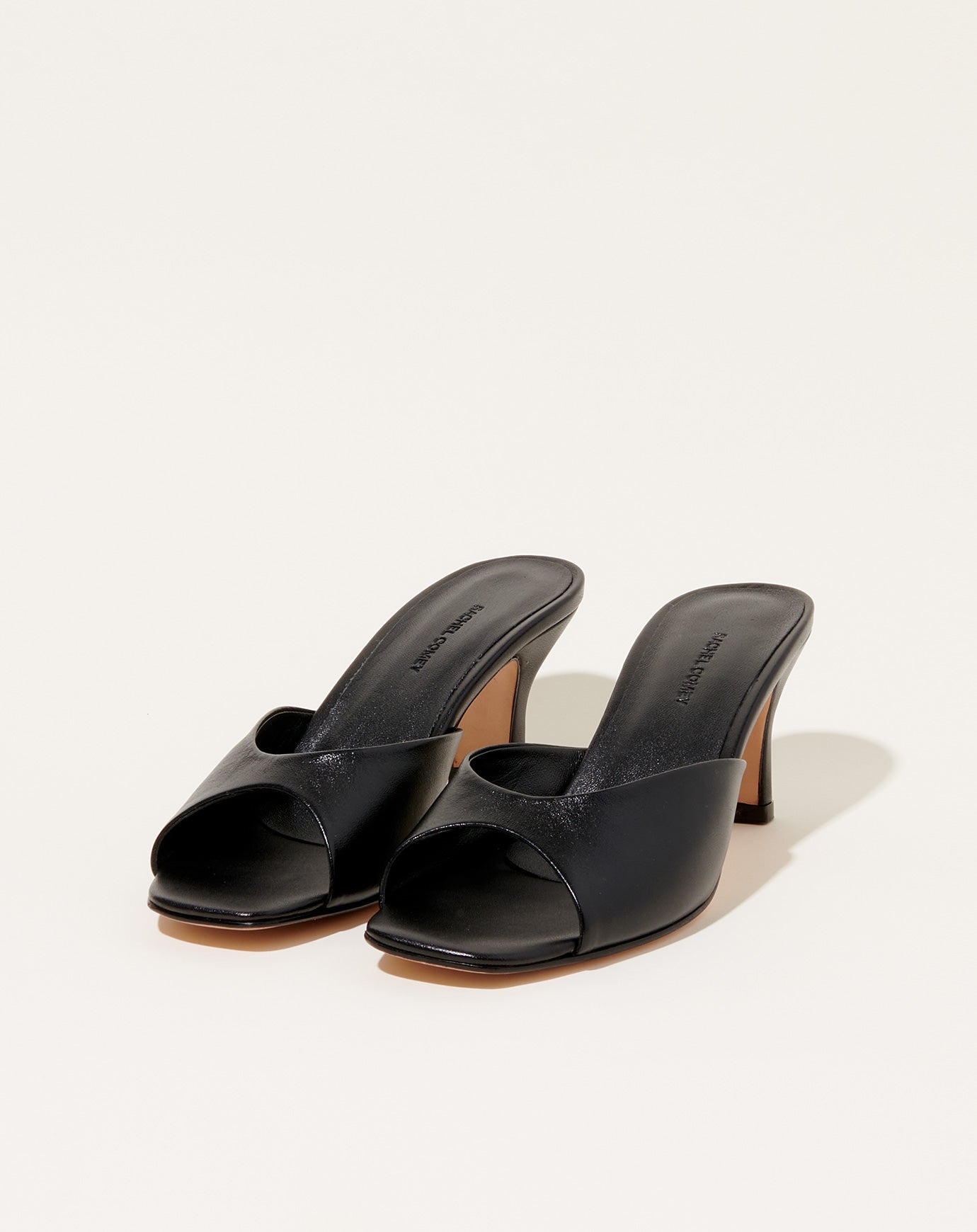 Rachel Comey Kitten Heel in Black Nappa Leather